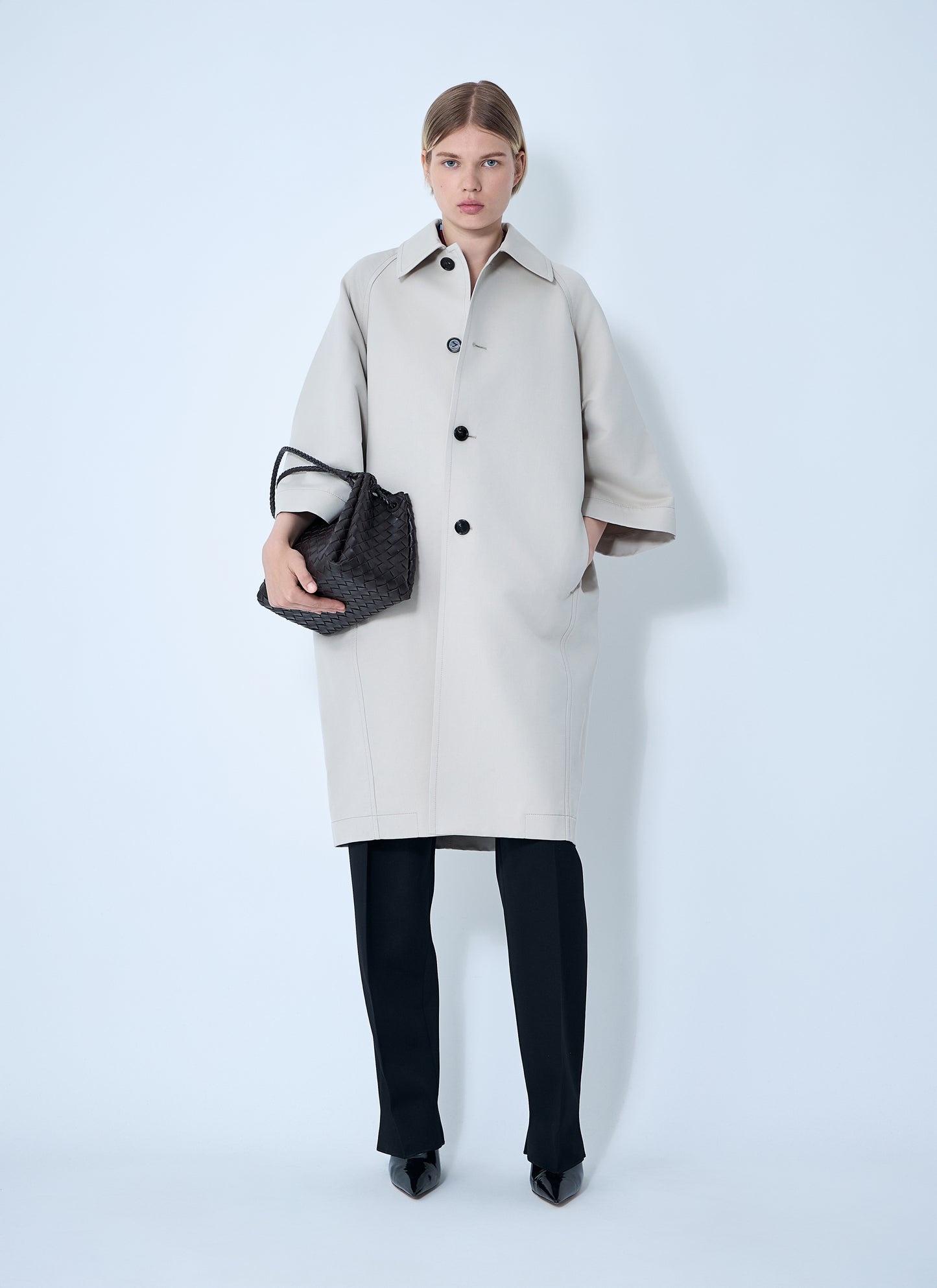 Bottega Veneta Women Silk-And-Cotton-Blend Coat BOTTEGA VENETA