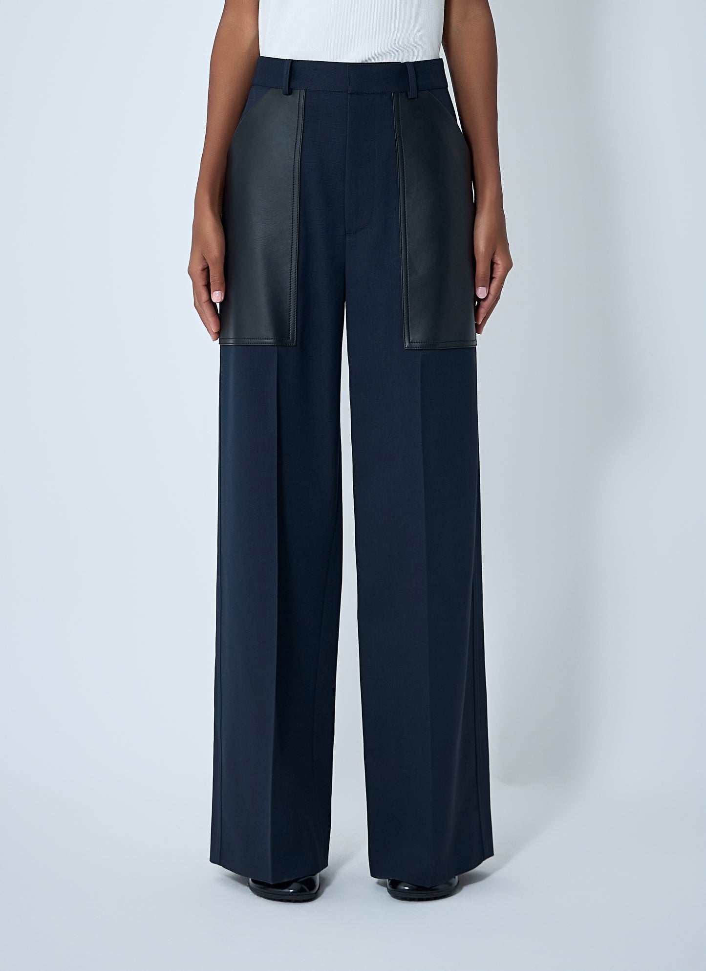 Bottega Veneta Women Compact Wool And Cotton Twill Pants BOTTEGA VENETA