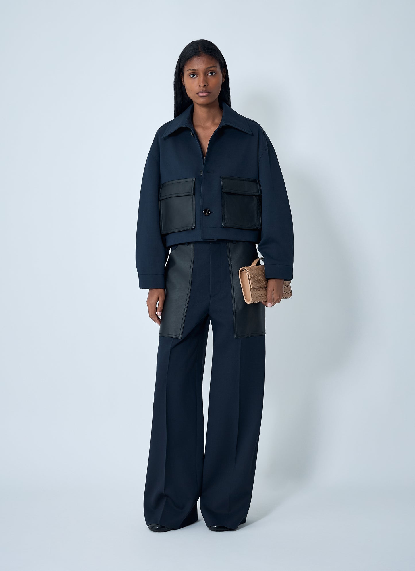 Bottega Veneta Women Compact Wool And Cotton Twill Pants BOTTEGA VENETA