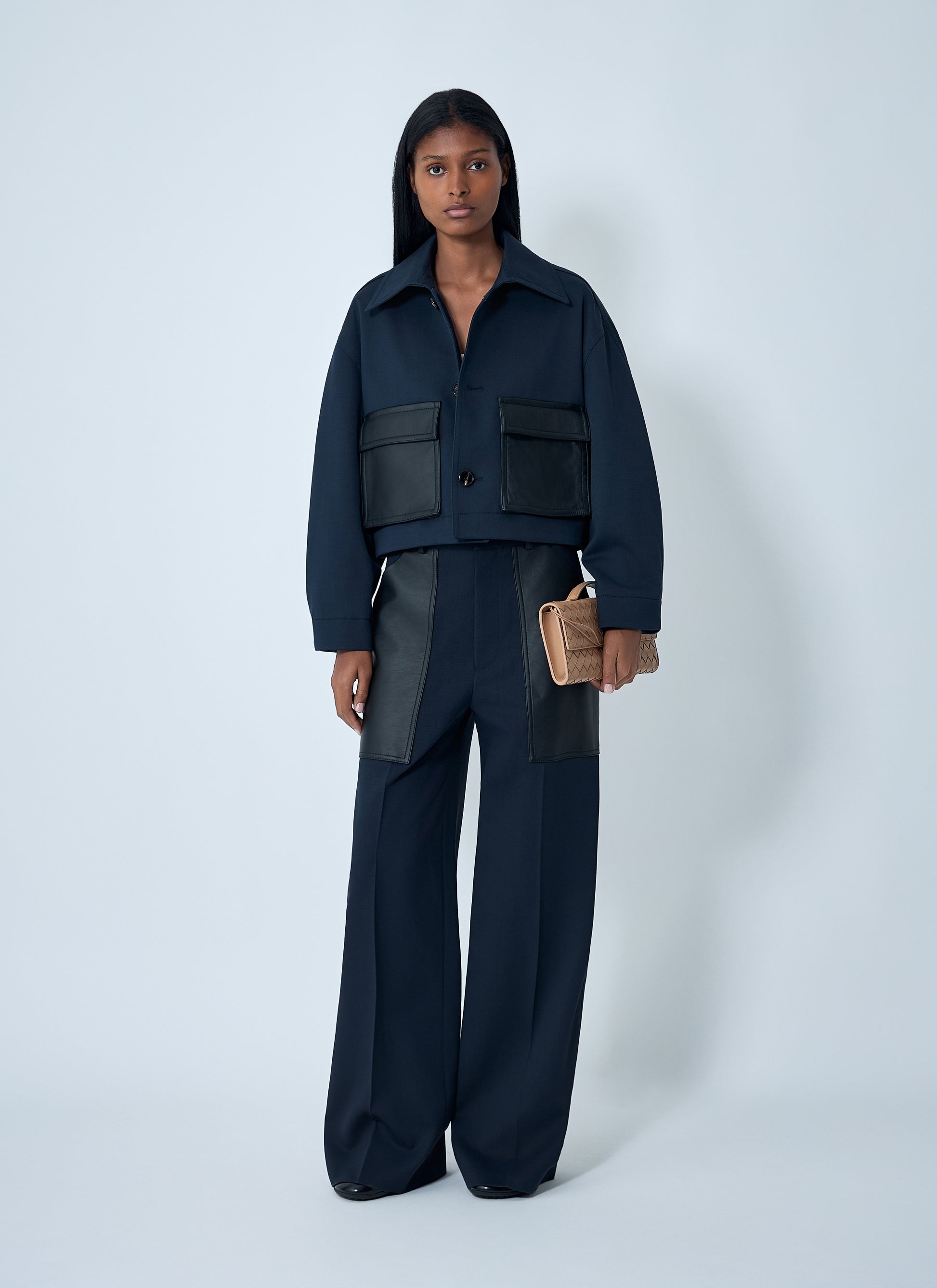Bottega Veneta Women Compact Wool And Cotton Twill Pants BOTTEGA VENETA