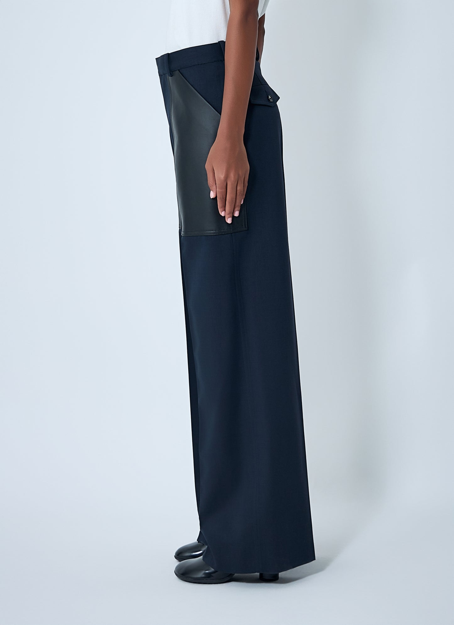 Bottega Veneta Women Compact Wool And Cotton Twill Pants BOTTEGA VENETA
