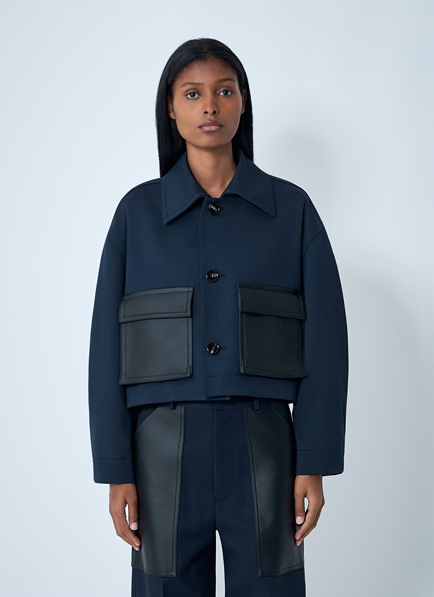 Bottega Veneta Women Compact Wool And Cotton Twill Jacket BOTTEGA VENETA