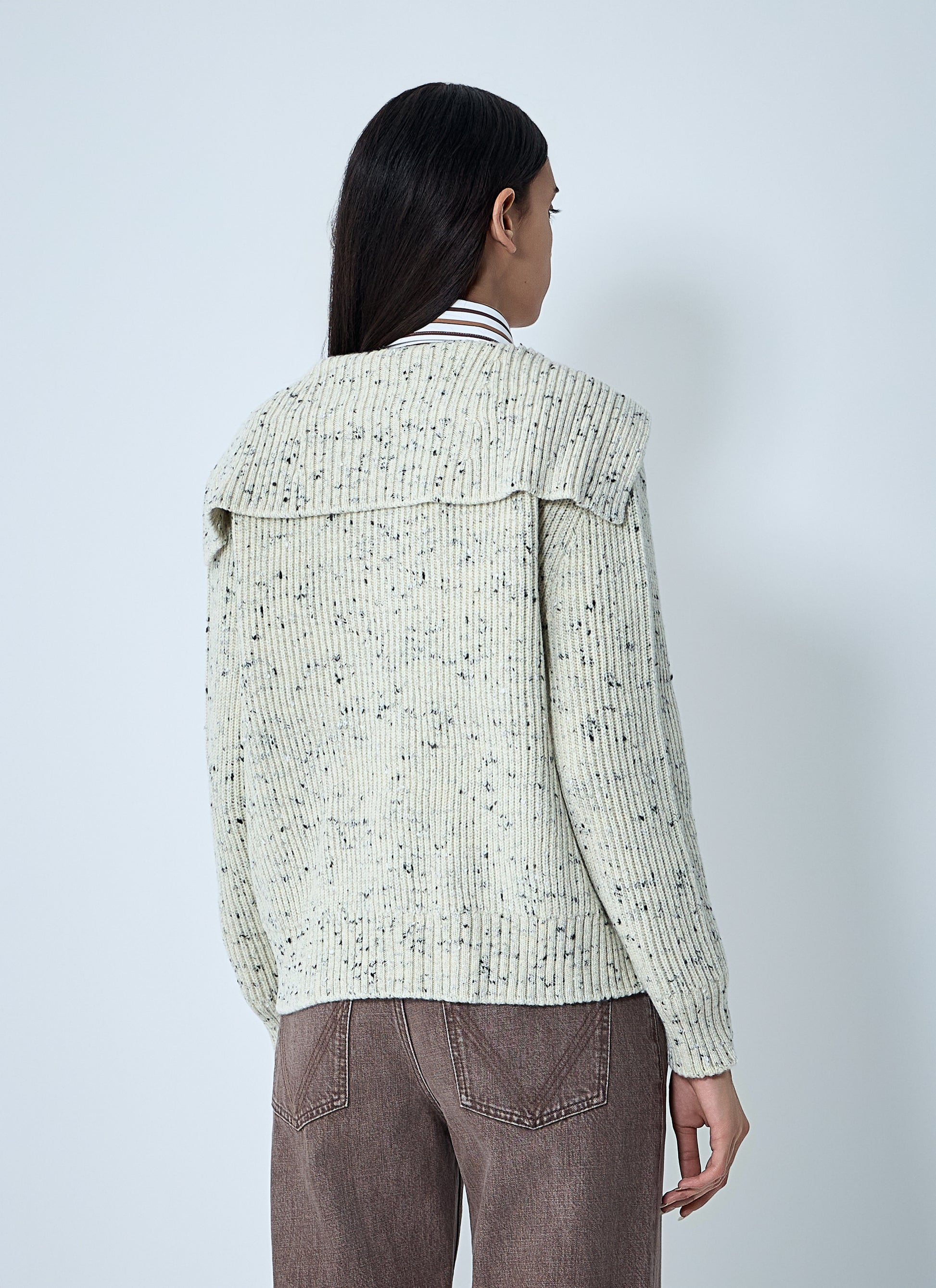 Bottega Veneta Women Wool English Rib Cardigan BOTTEGA VENETA
