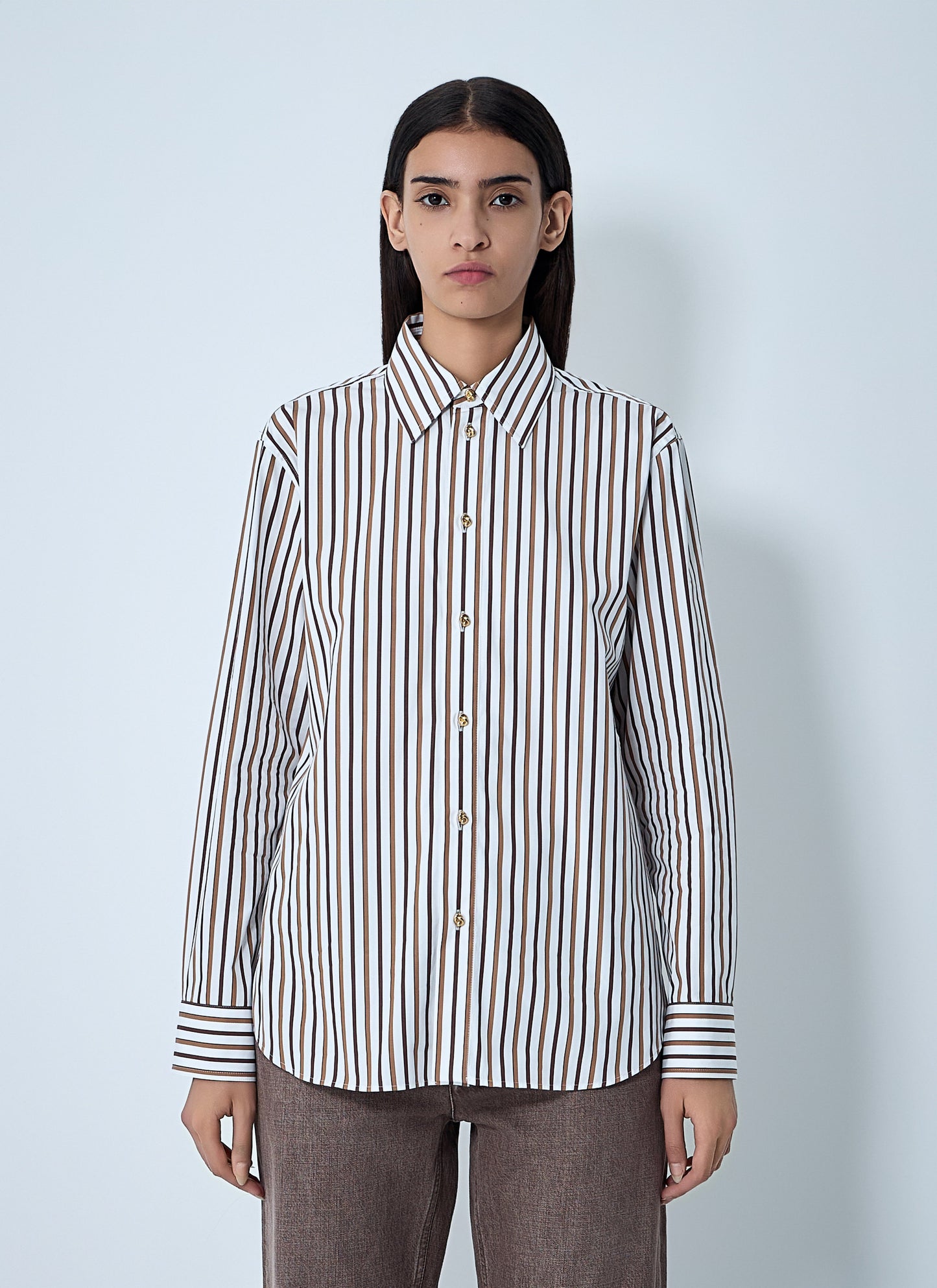 Bottega Veneta Women Stripe Button-Down Shirt BOTTEGA VENETA