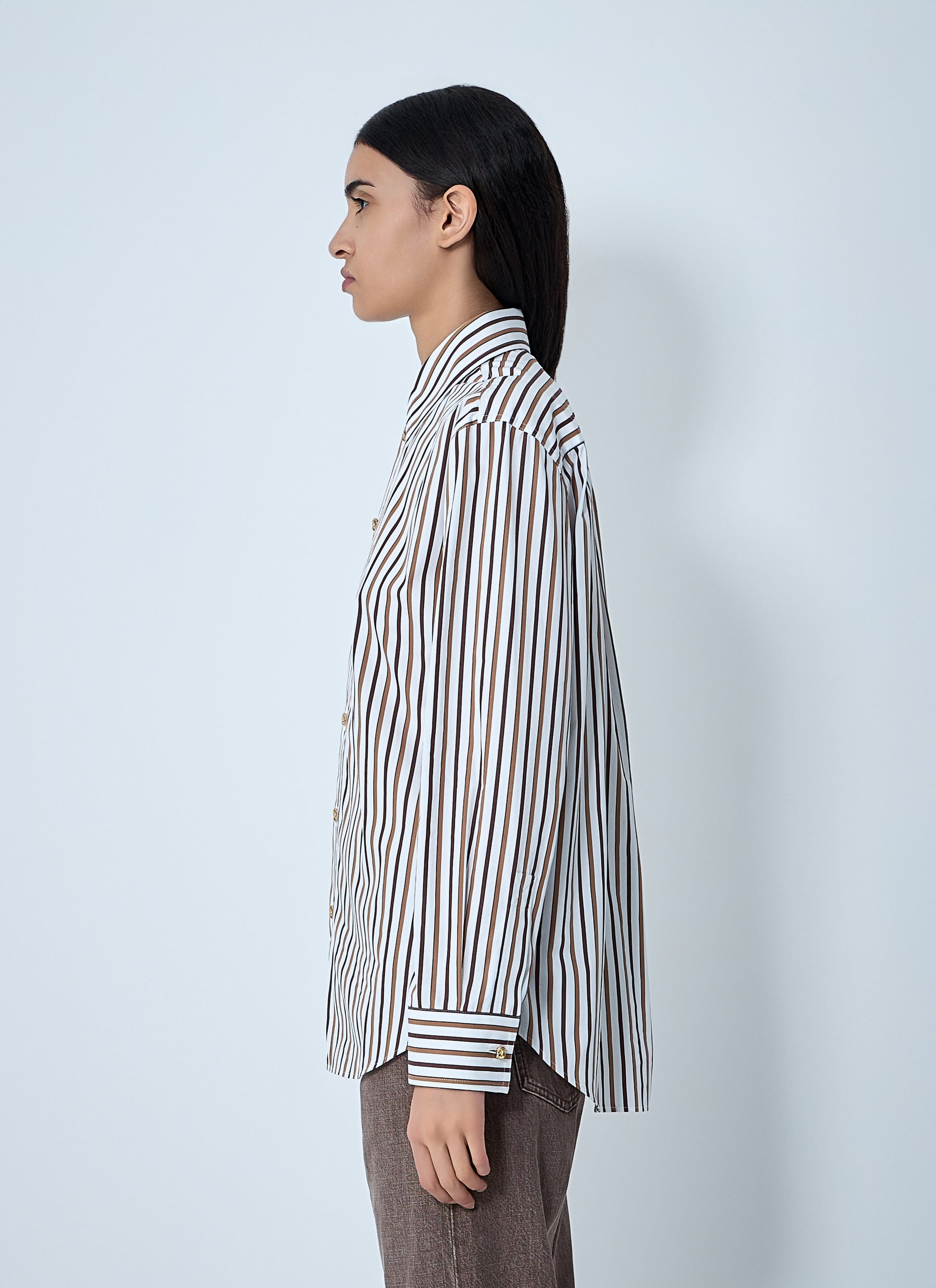 Bottega Veneta Women Stripe Button-Down Shirt BOTTEGA VENETA