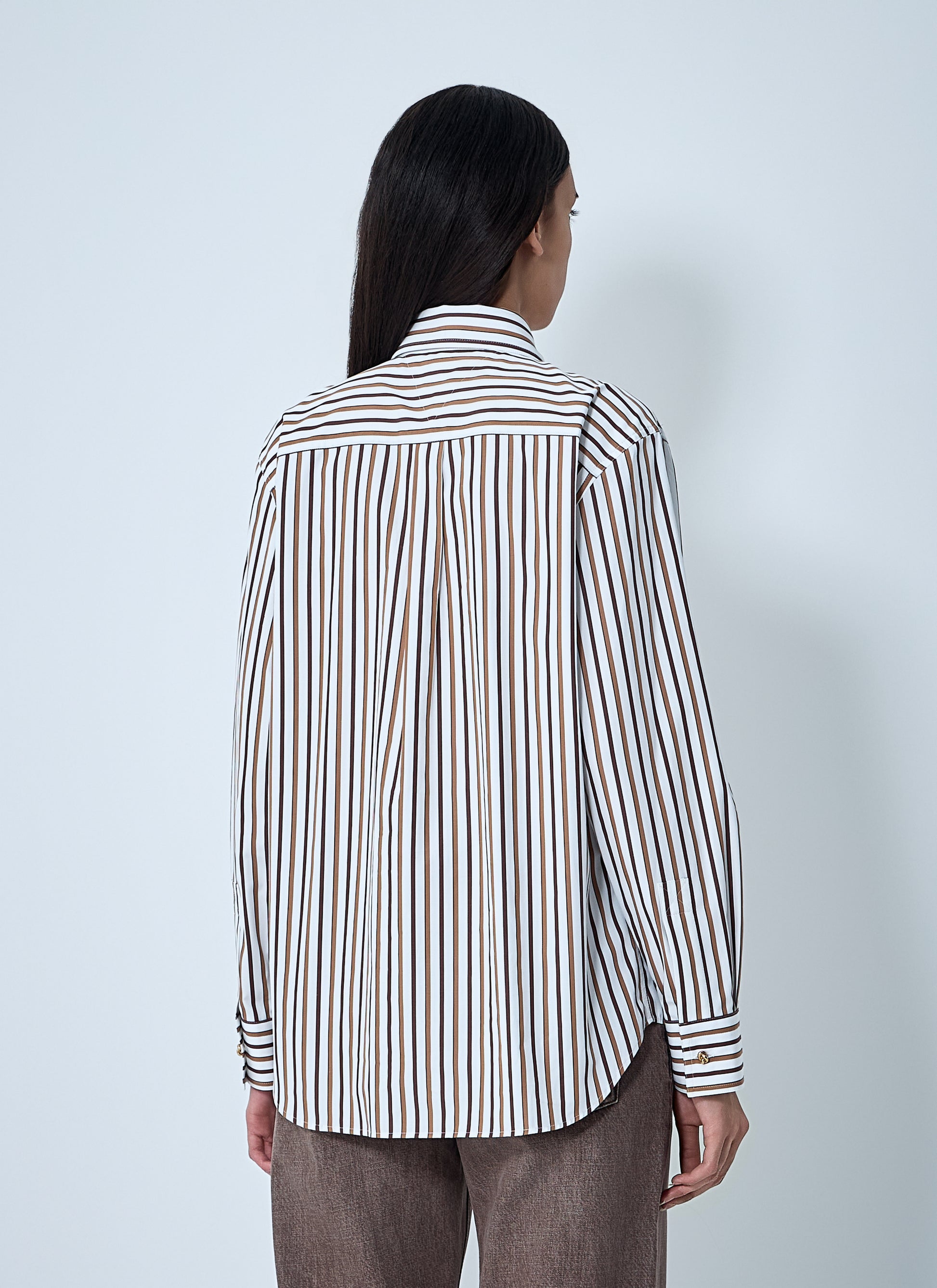 Bottega Veneta Women Stripe Button-Down Shirt BOTTEGA VENETA