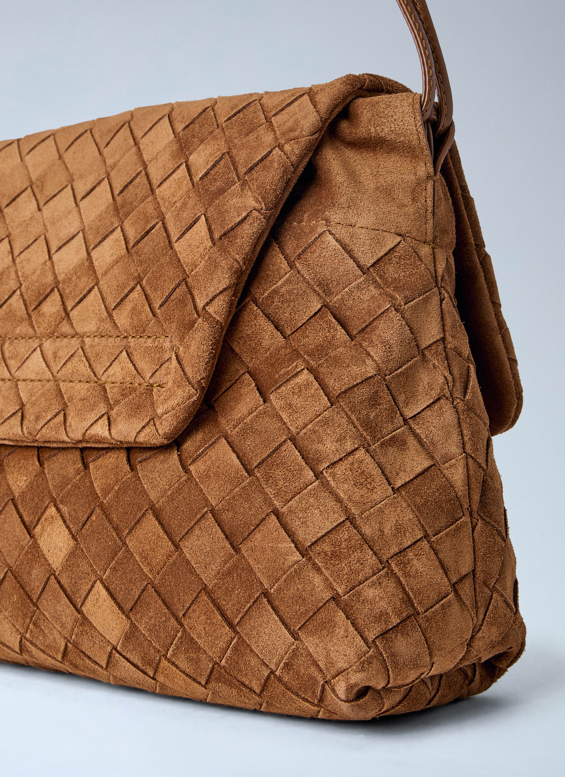 Bottega Veneta Women Giorno Suede Shoulder Bag BOTTEGA VENETA
