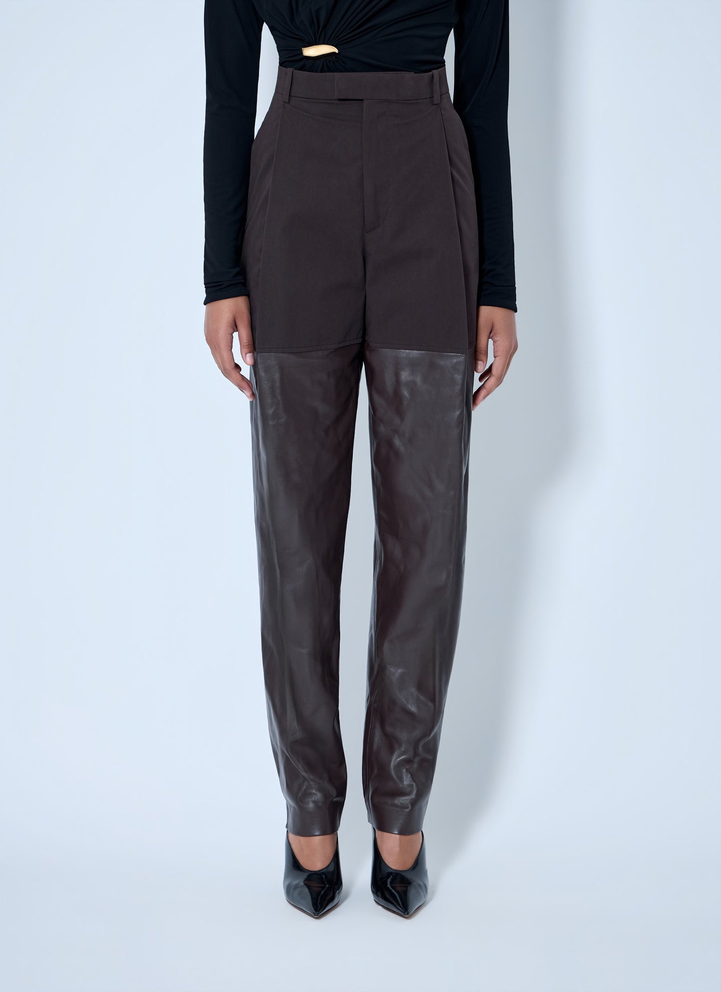 Bottega Veneta Women Contrast Panel Tailored Trousers