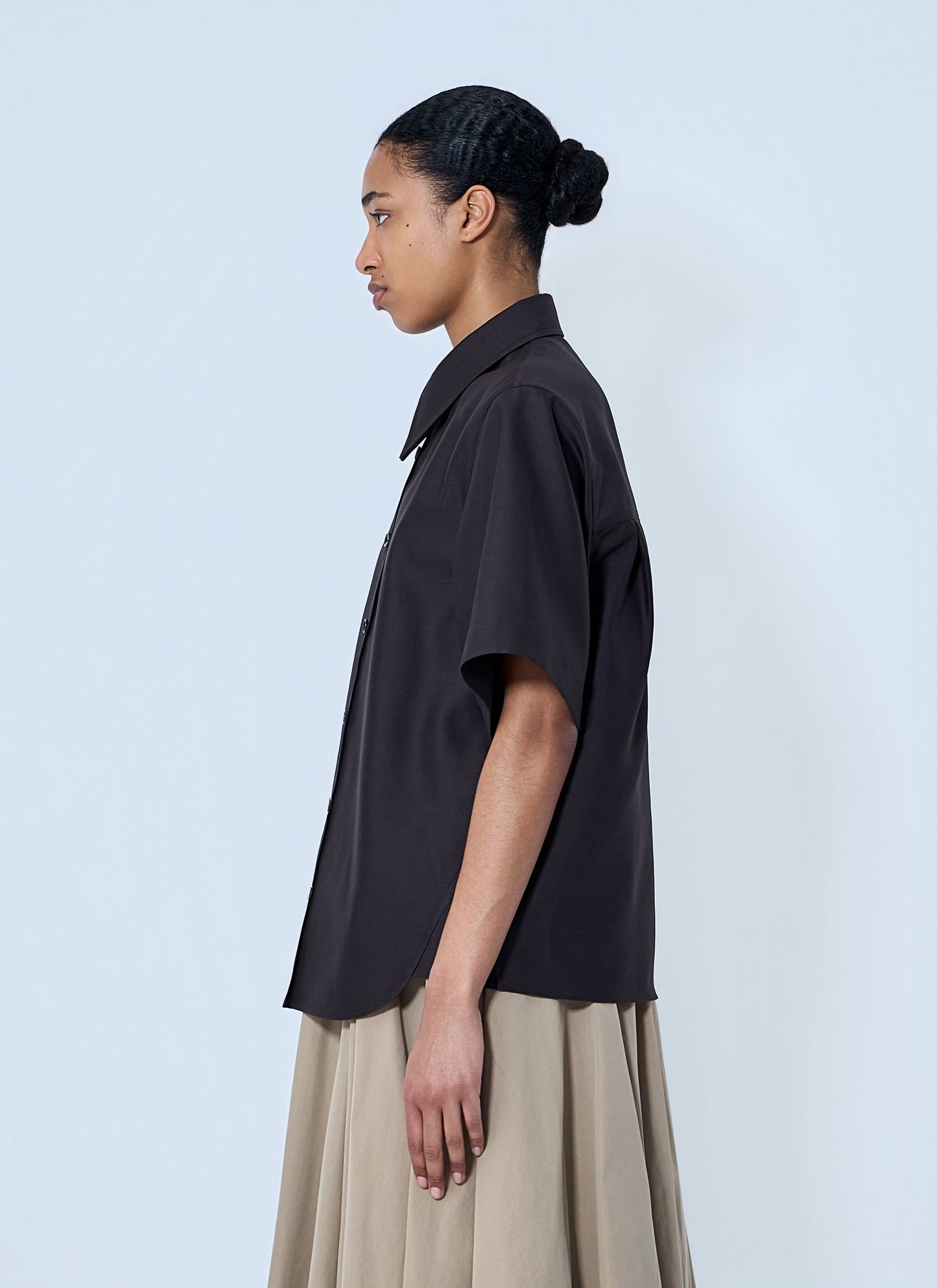 Bottega Veneta Women Wool And Silk Toile Shirt BOTTEGA VENETA