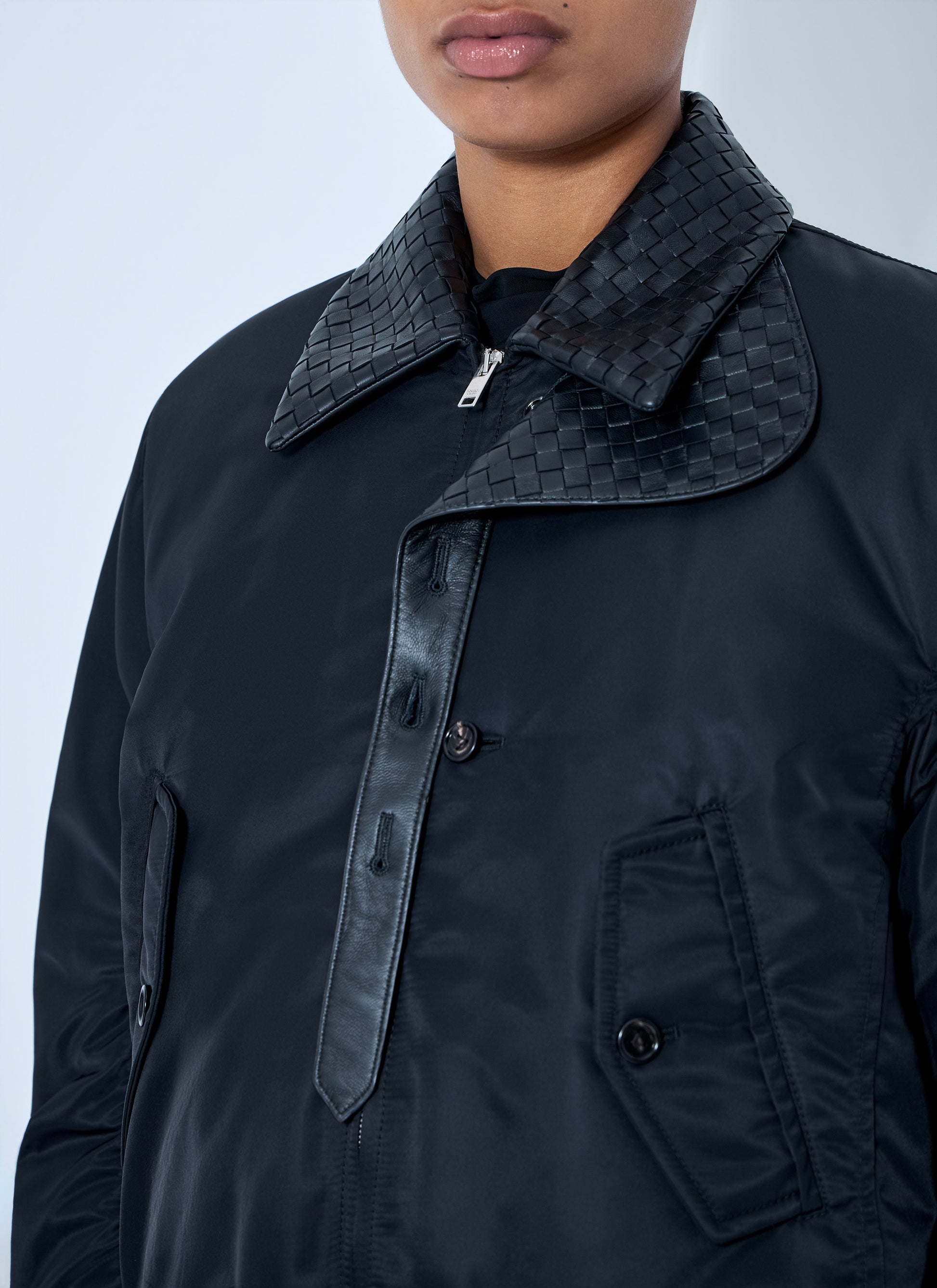 Bottega Veneta Women Quilted Collar Bomber Jacket BOTTEGA VENETA