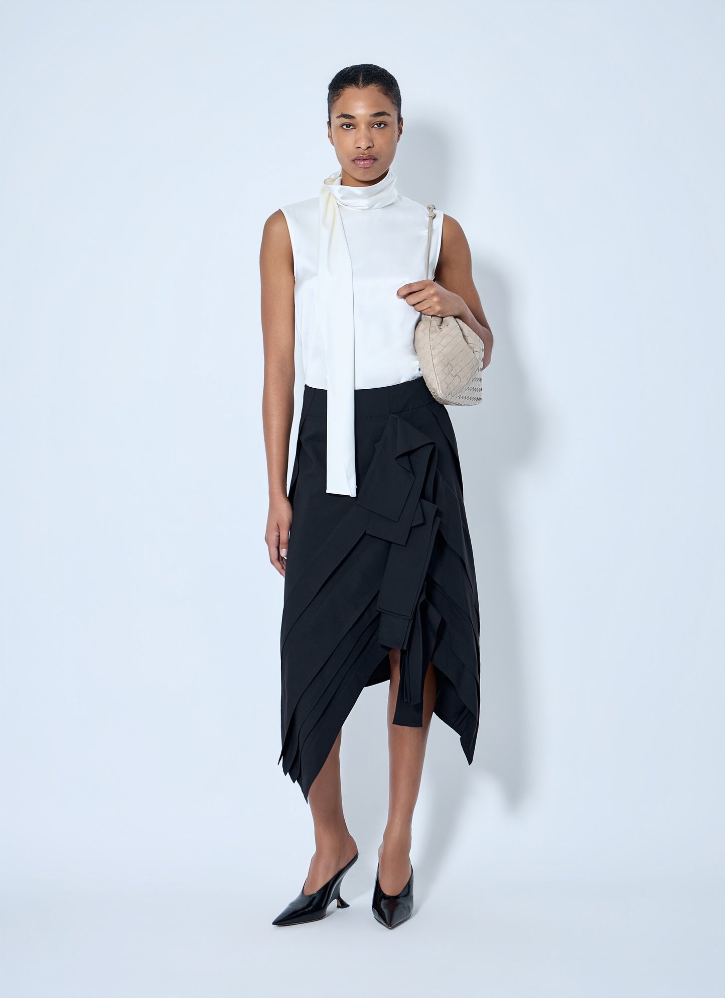 Bottega Veneta Women Asymmetric Layered Skirt BOTTEGA VENETA