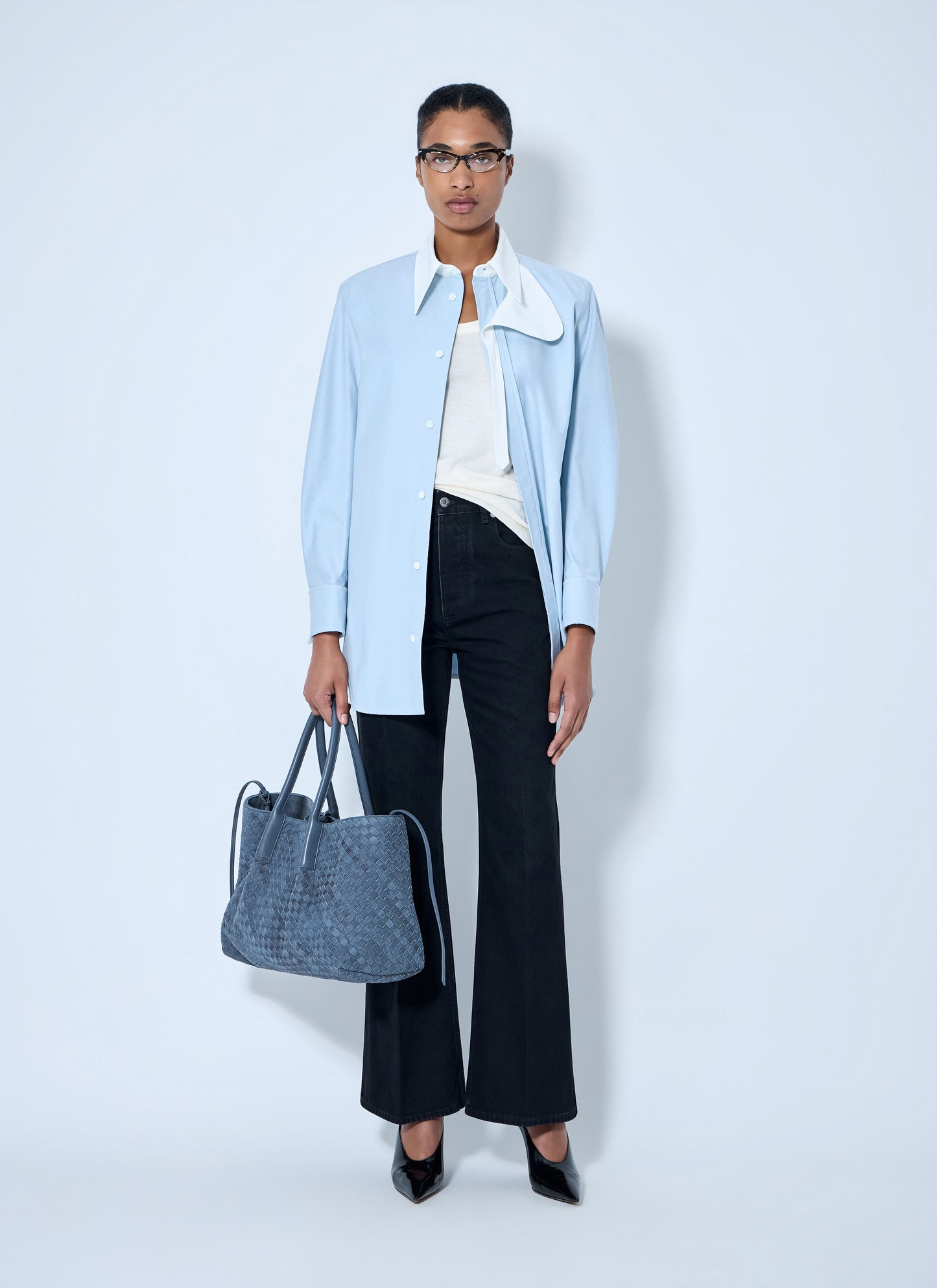 Bottega Veneta Women Wide-Leg Denim Trousers BOTTEGA VENETA