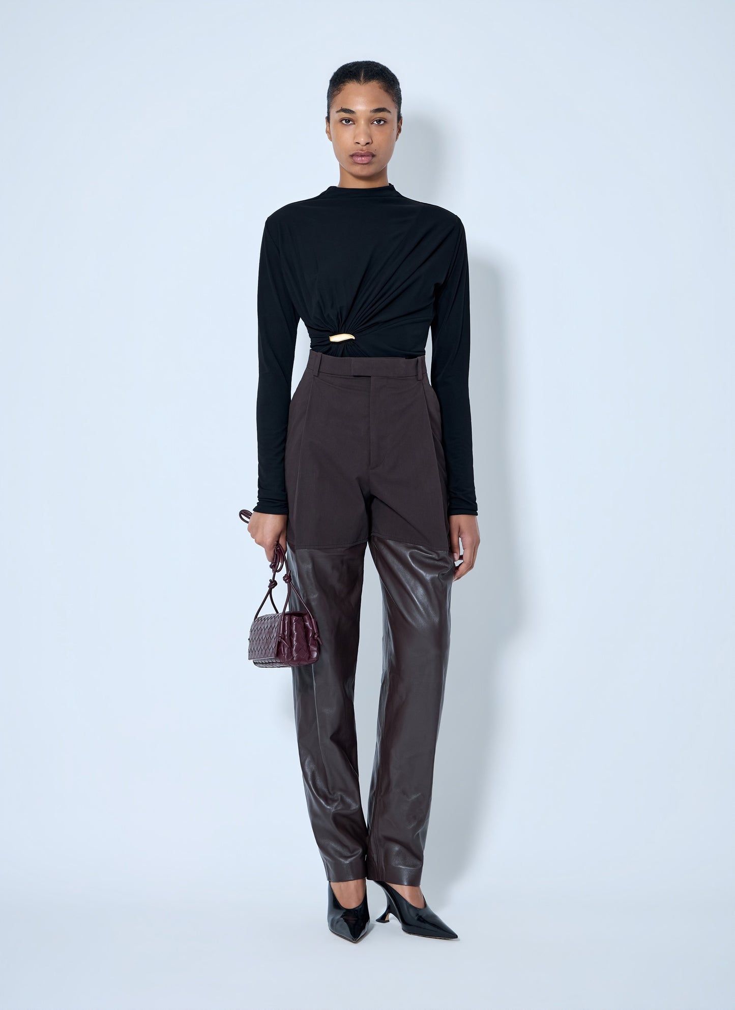 Bottega Veneta Women Twist Detail Long Sleeve Top BOTTEGA VENETA