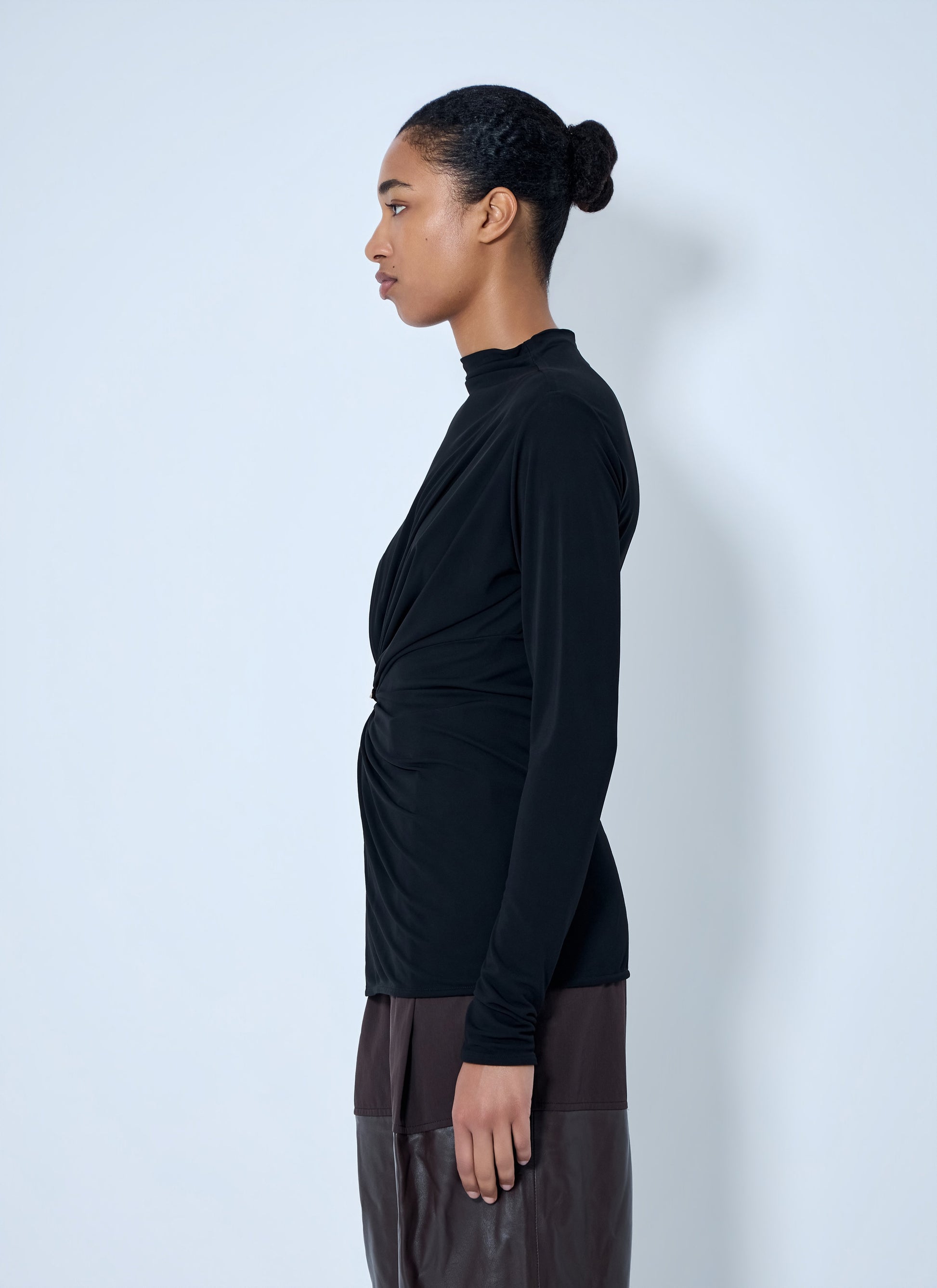 Bottega Veneta Women Twist Detail Long Sleeve Top BOTTEGA VENETA