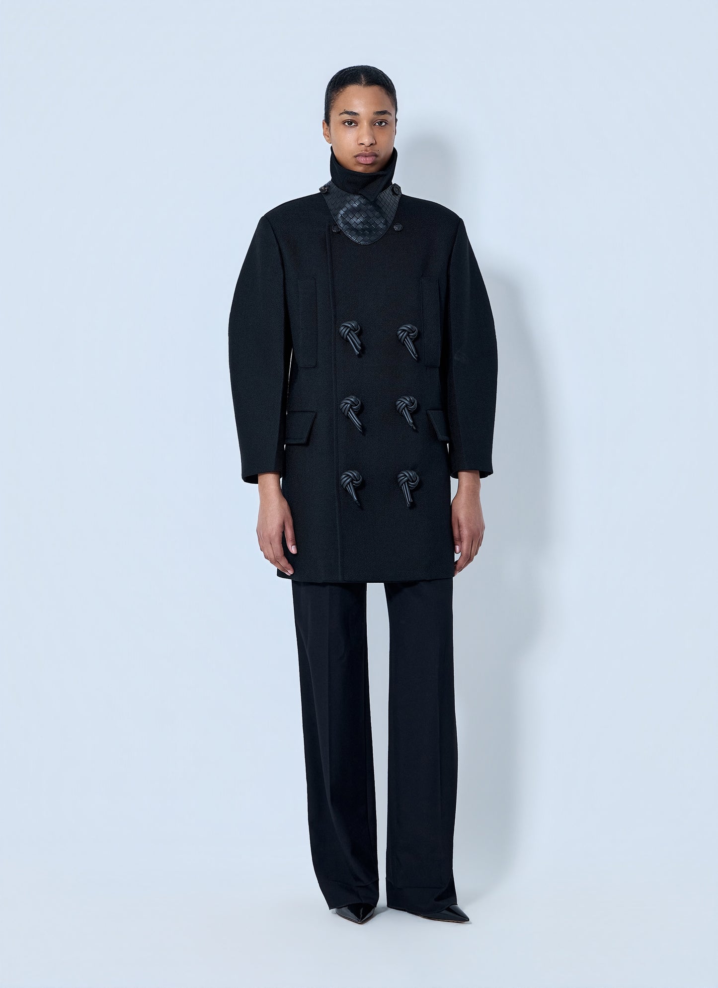 Bottega Veneta Women Double-Breasted Coat With Knot Details BOTTEGA VENETA