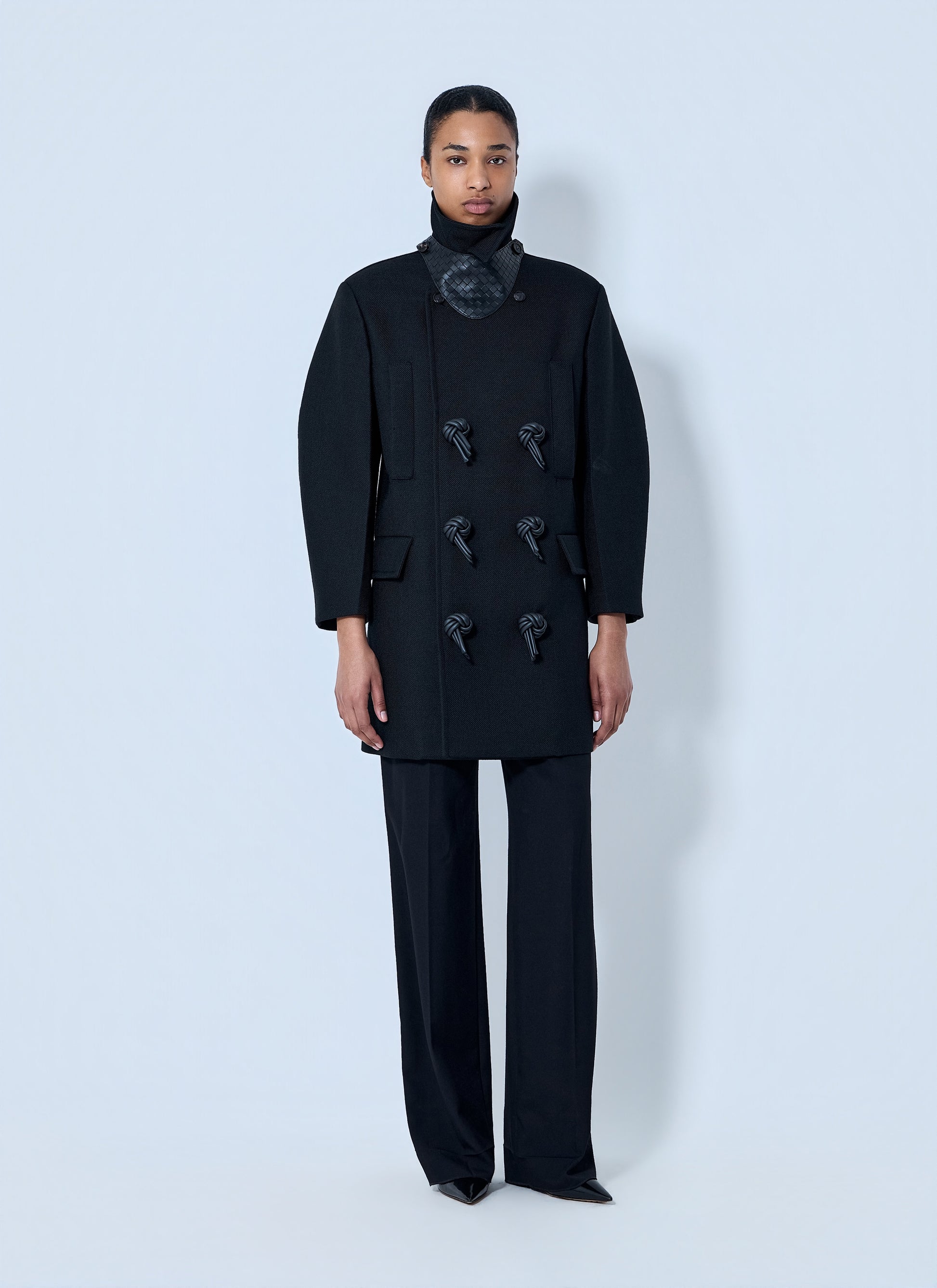 Bottega Veneta Women Double-Breasted Coat With Knot Details BOTTEGA VENETA