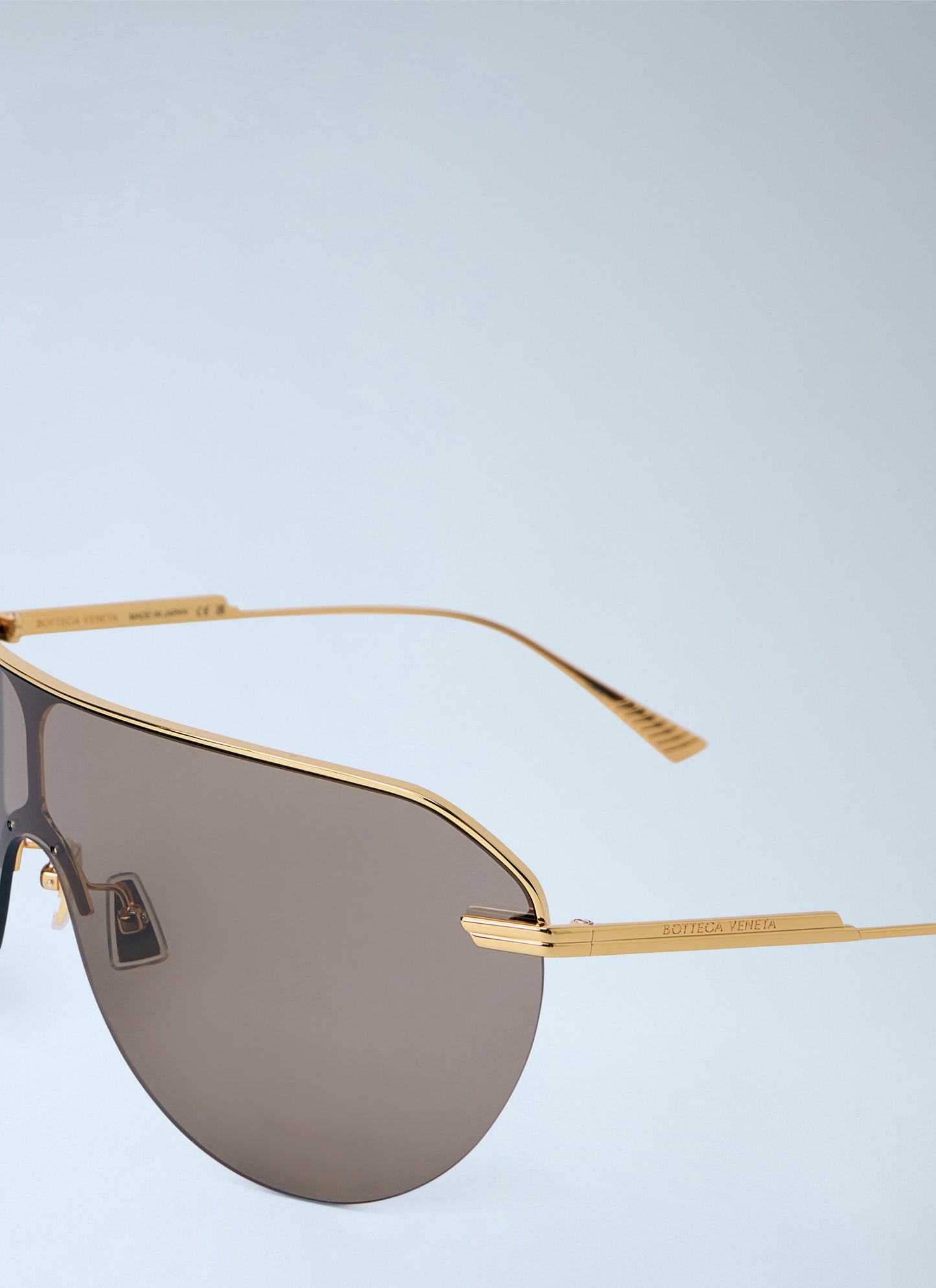 Bottega Veneta Women Long Ribbon Shield Sunglasses BOTTEGA VENETA