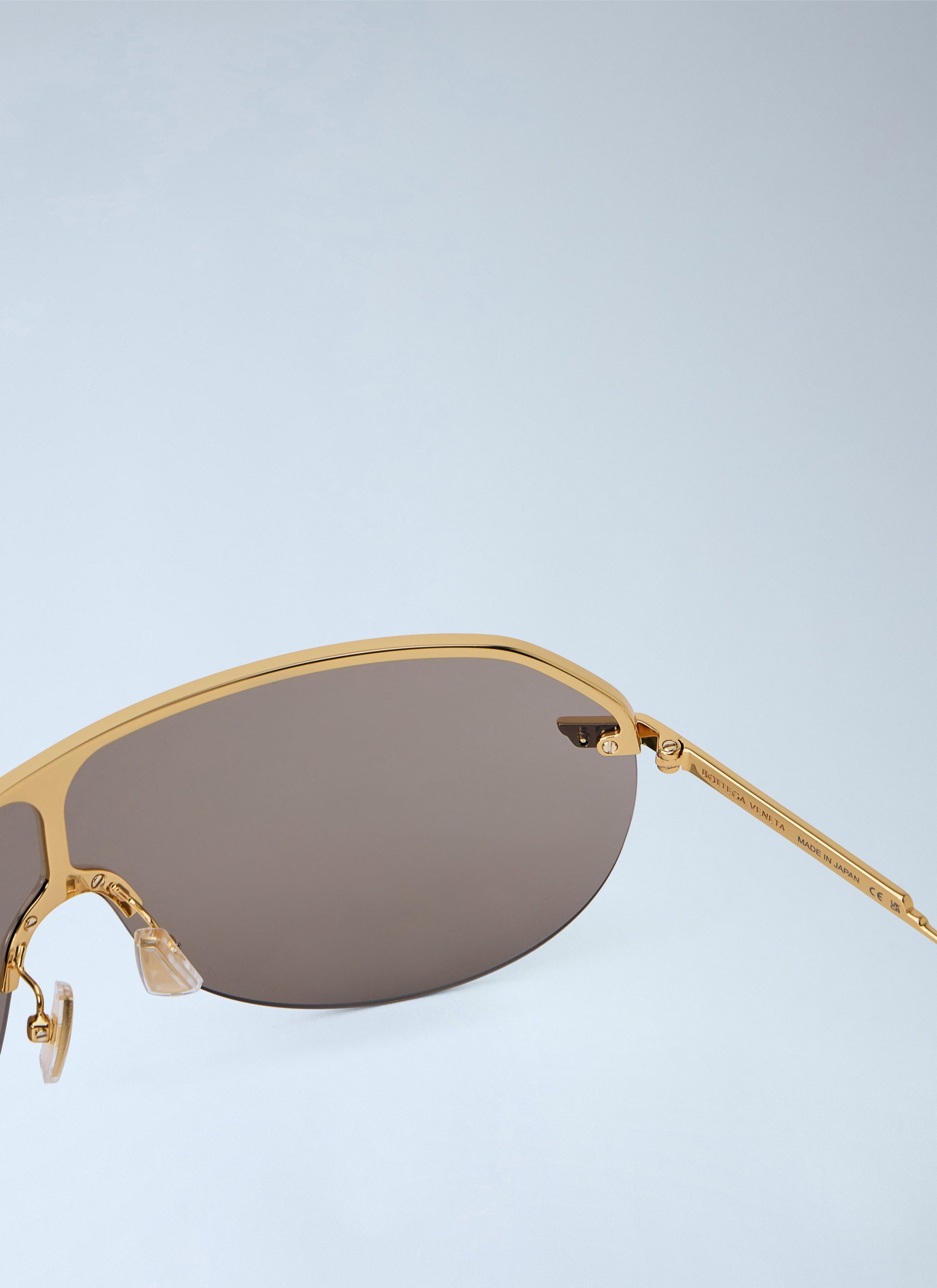 Bottega Veneta Women Long Ribbon Shield Sunglasses BOTTEGA VENETA