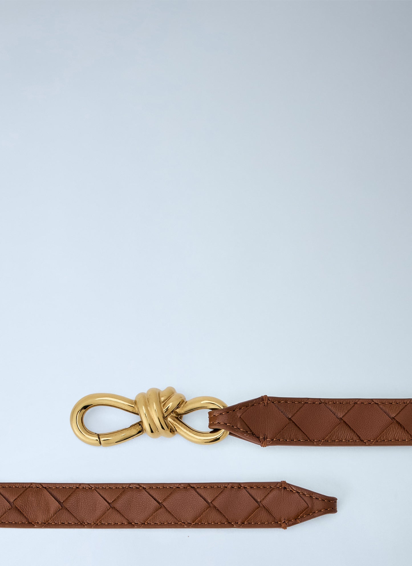 Bottega Veneta Women Quilted Leather Belt With Knot Buckle BOTTEGA VENETA
