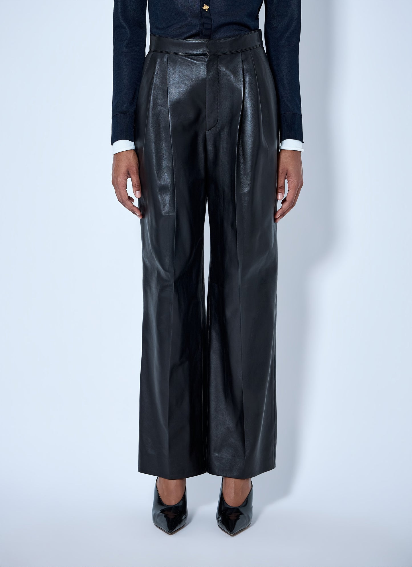 Bottega Veneta Women Soft Semi Shiny Nappa Trousers BOTTEGA VENETA