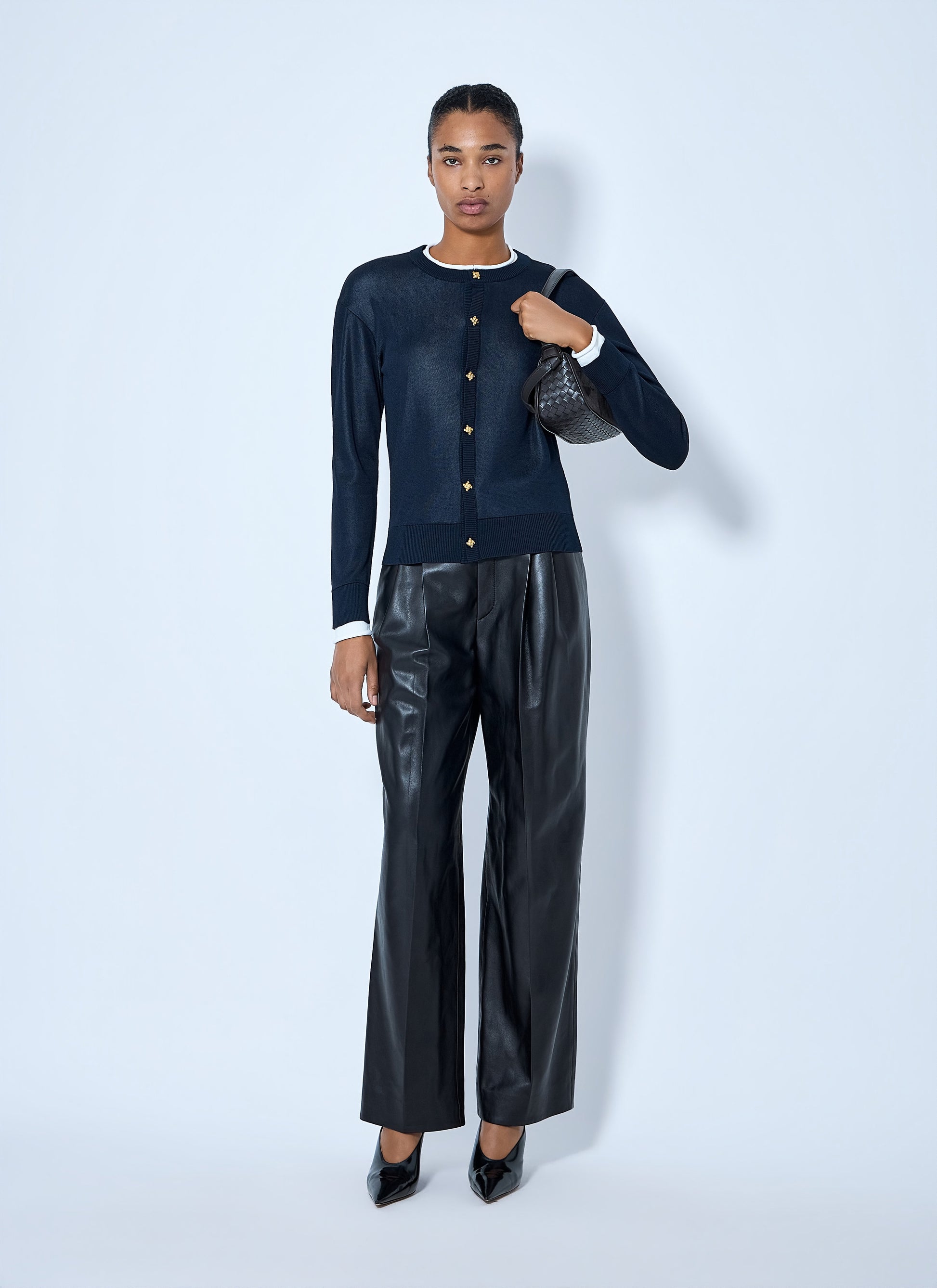 Bottega Veneta Women Soft Semi Shiny Nappa Trousers BOTTEGA VENETA