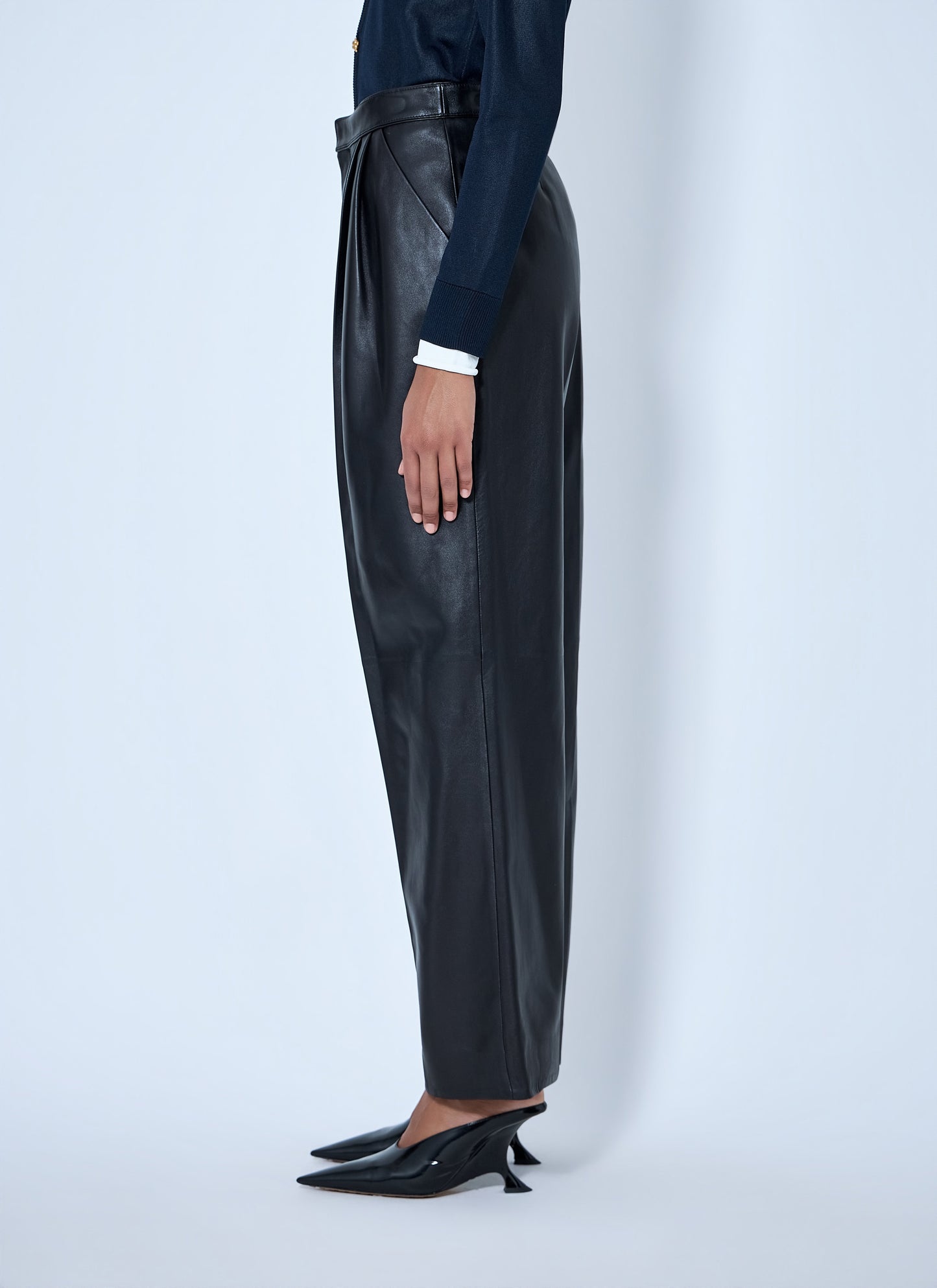 Bottega Veneta Women Soft Semi Shiny Nappa Trousers BOTTEGA VENETA