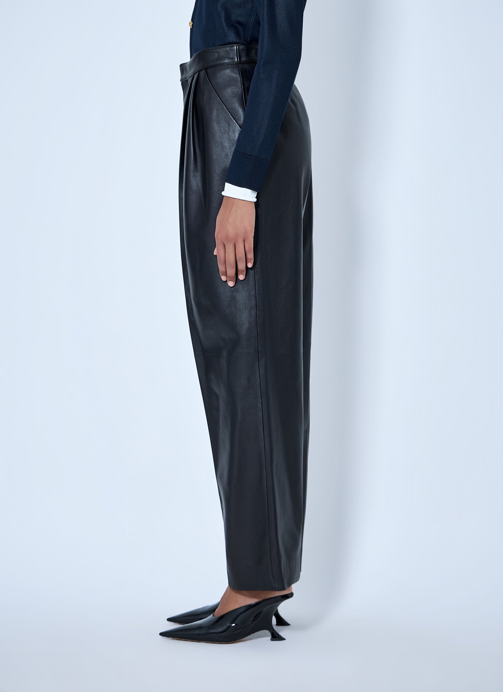 Bottega Veneta Women Soft Semi Shiny Nappa Trousers BOTTEGA VENETA