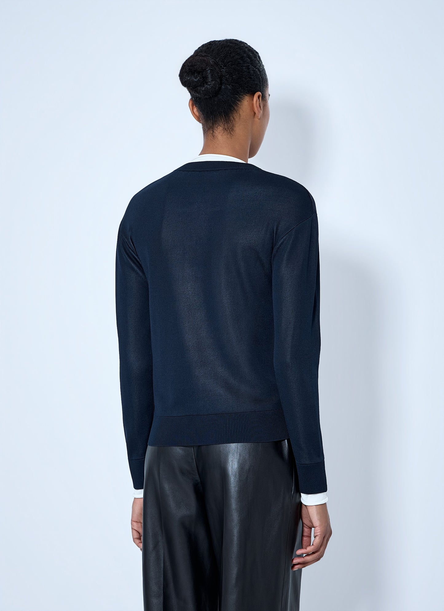 Bottega Veneta Women Silk Double Knit Cardigan BOTTEGA VENETA