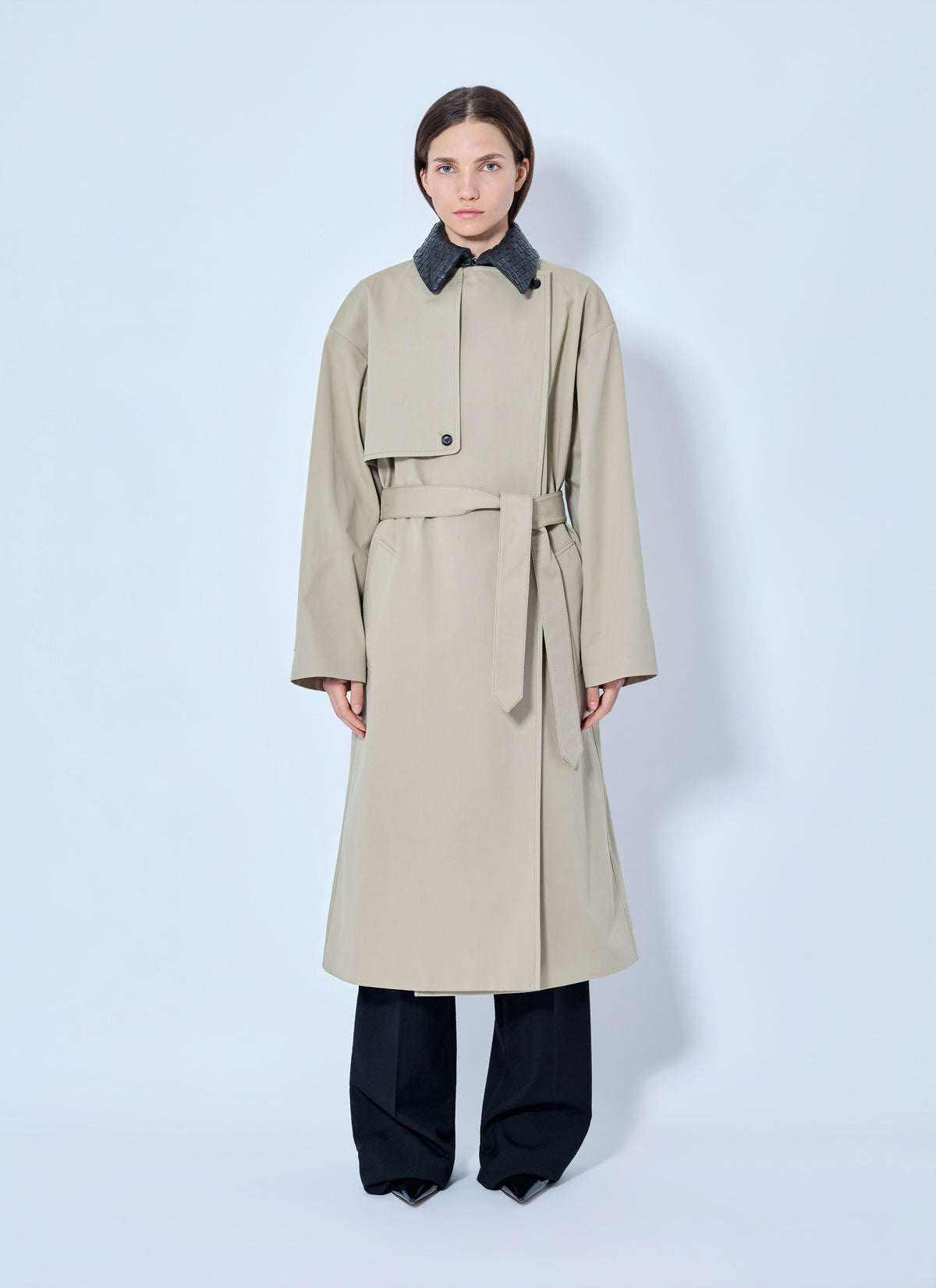 Bottega Veneta Women Light Cotton Trench Coat BOTTEGA VENETA