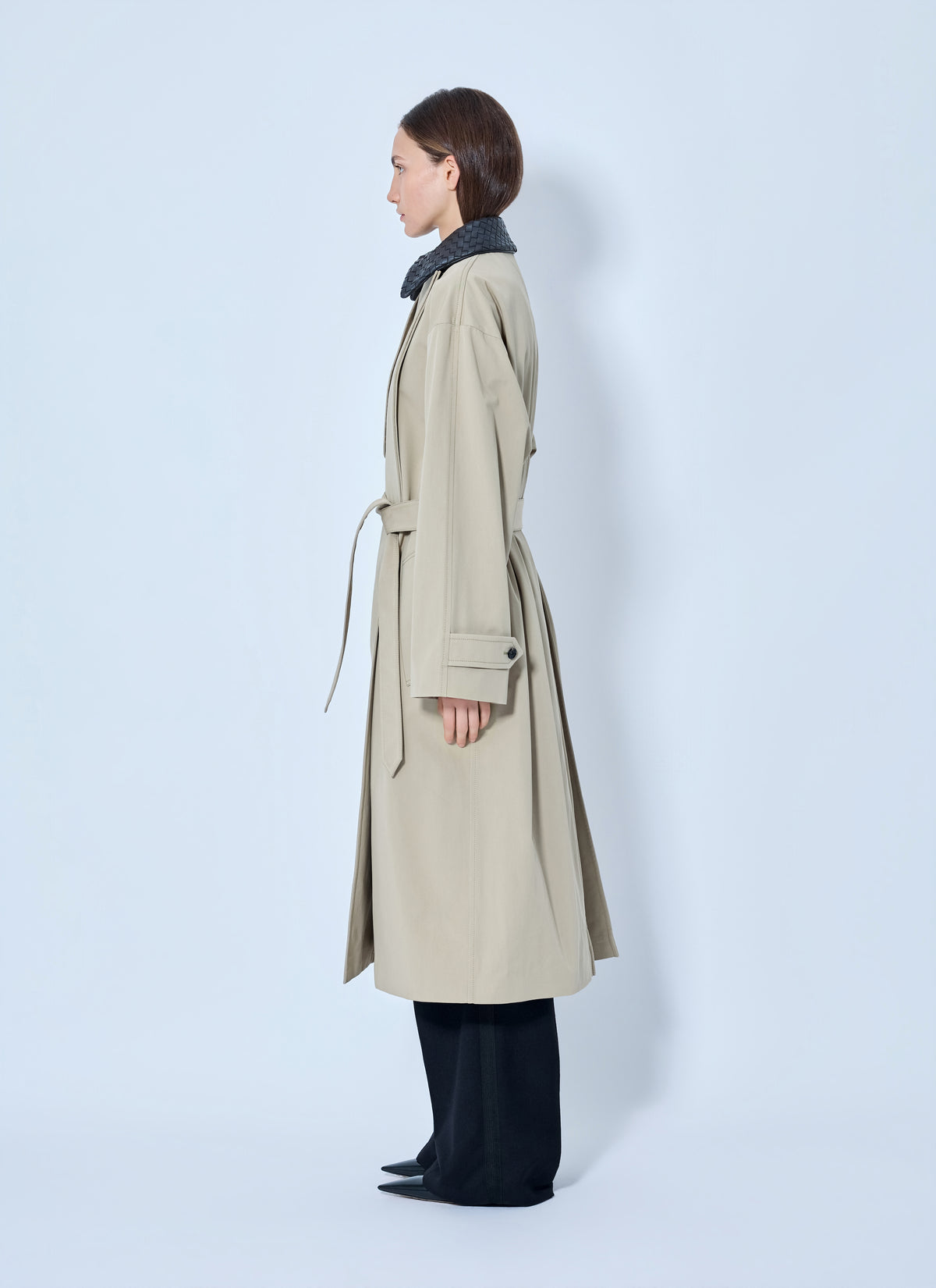 Bottega Veneta Women Light Cotton Trench Coat BOTTEGA VENETA