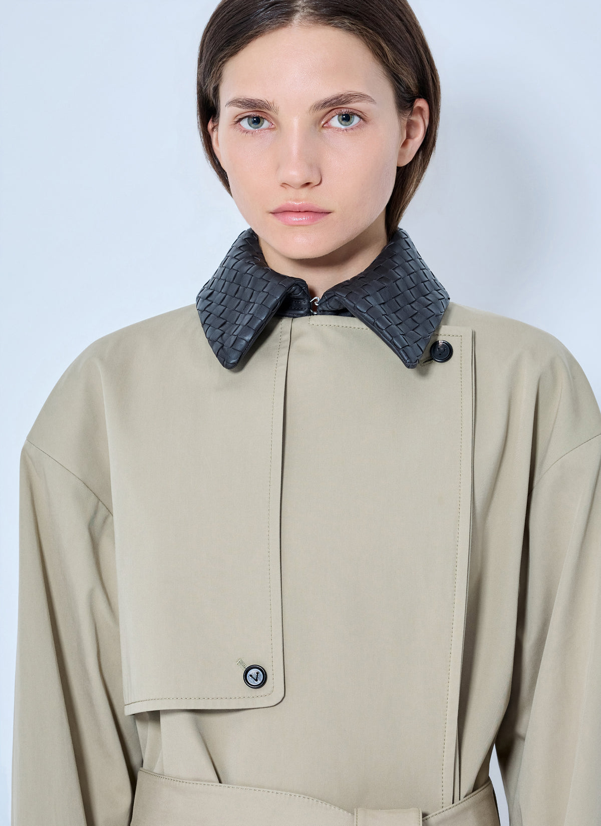 Bottega Veneta Women Light Cotton Trench Coat BOTTEGA VENETA