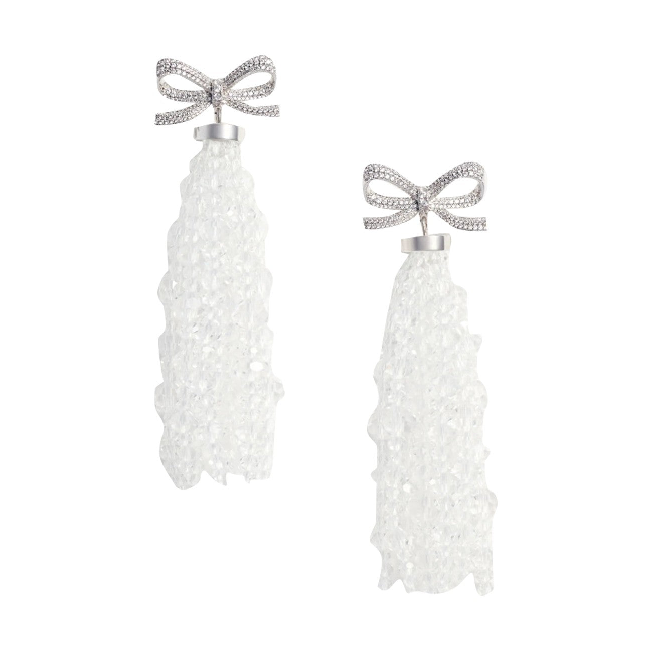 Self Portrait Women Bow Beaded Waterfall Earrings SELF-PORTRAIT