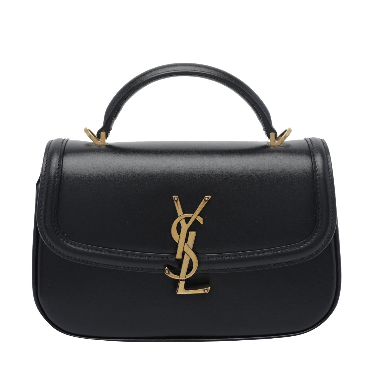 Saint Laurent Women Box Saint Laurent Small Leather Solferino Bag With Handle SAINT LAURENT