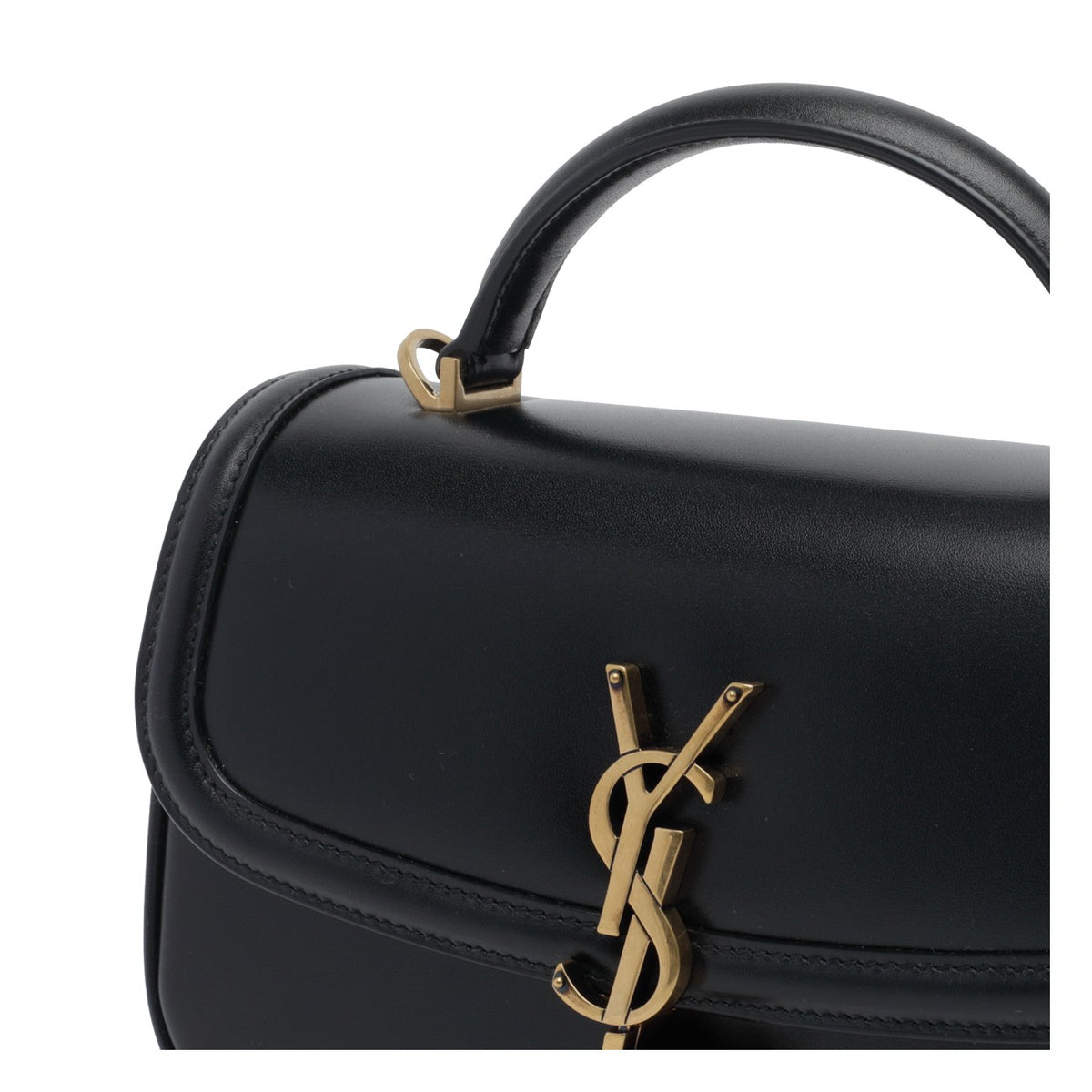 Saint Laurent Women Box Saint Laurent Small Leather Solferino Bag With Handle SAINT LAURENT