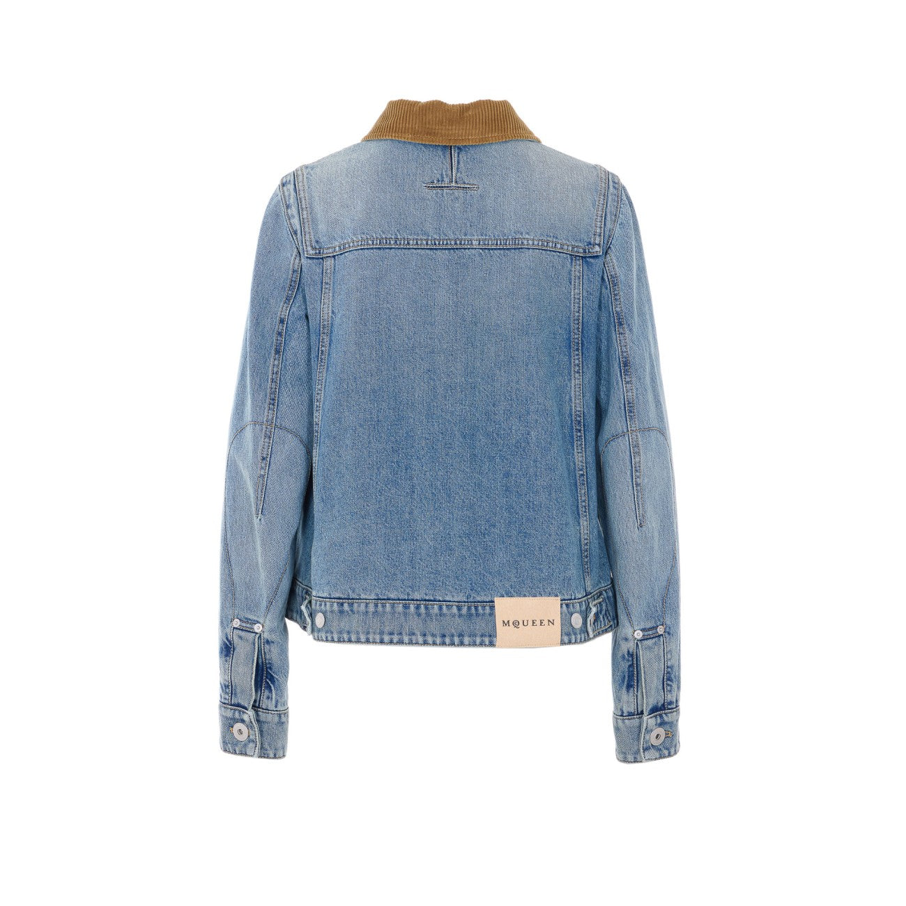Mcqueen Women Boxy Denim Jacket ALEXANDER MCQUEEN