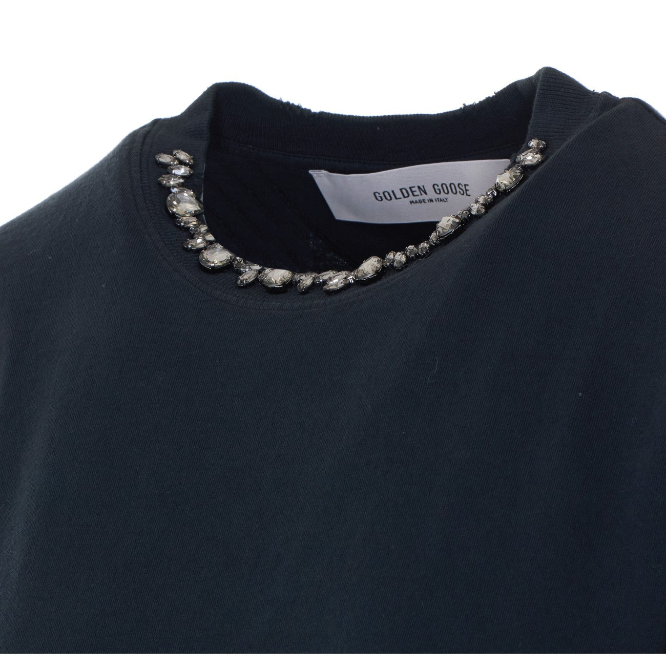 Golden Goose Women Boxy T-Shirt With Crystals GOLDEN GOOSE