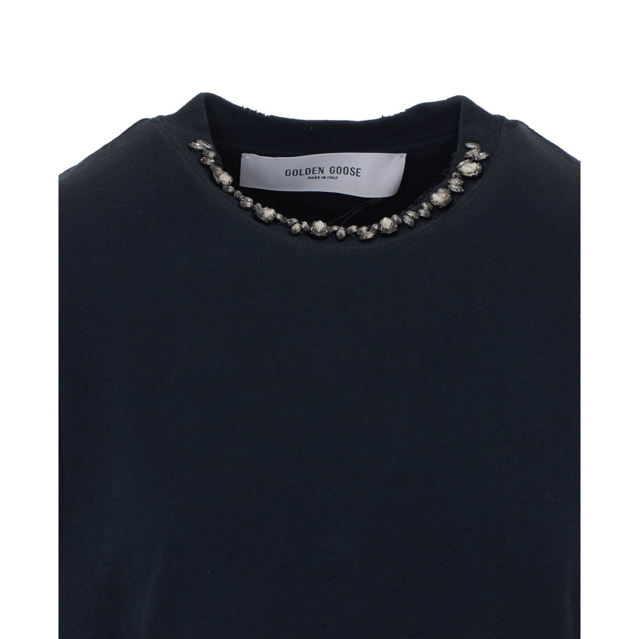 Golden Goose Women Boxy T-Shirt With Crystals GOLDEN GOOSE