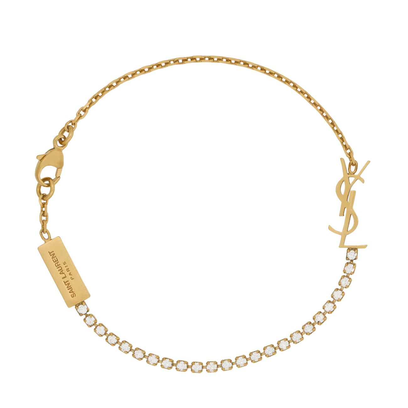Saint Laurent Women Bracelet With Cassandre Charm SAINT LAURENT