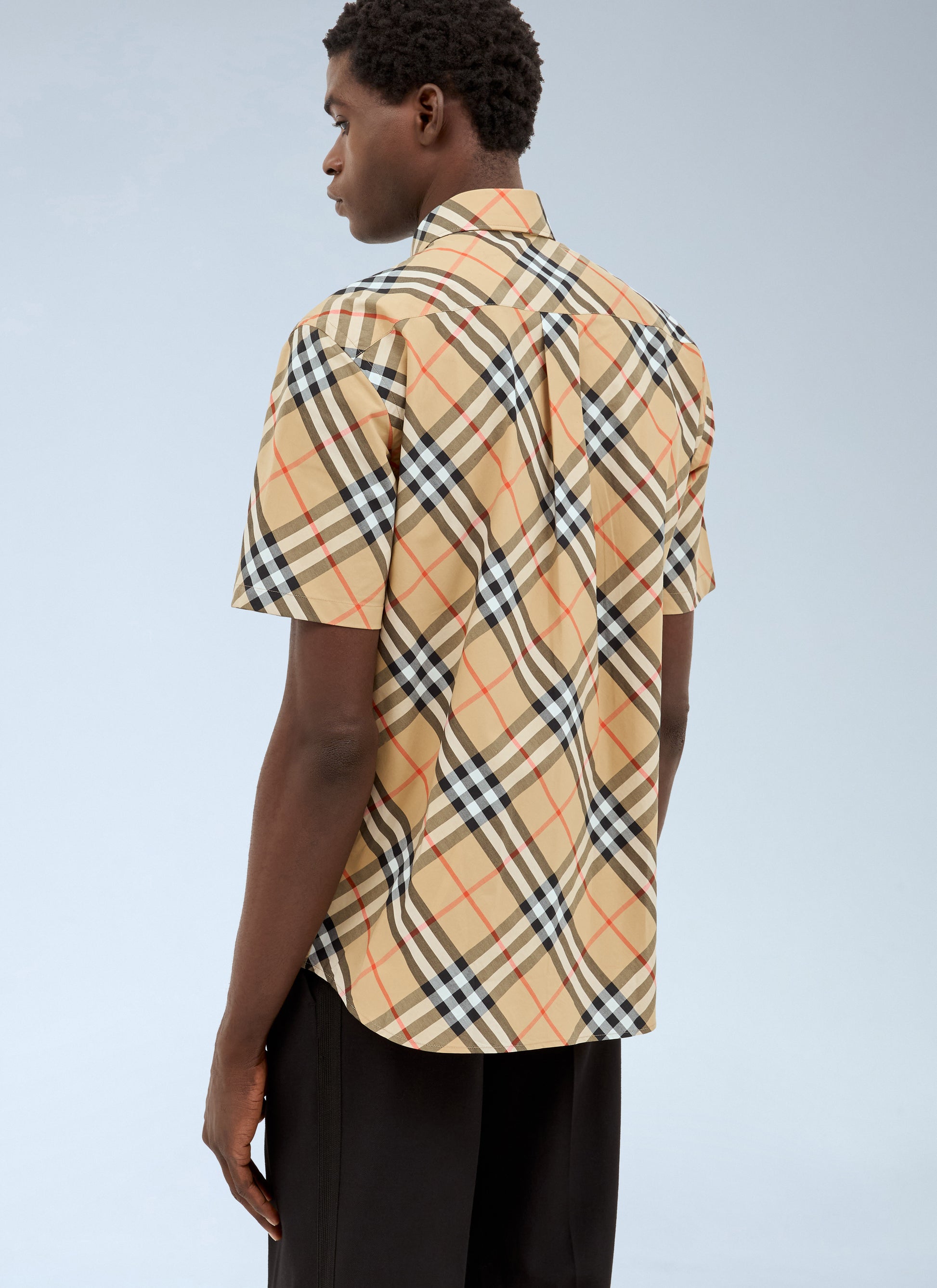 Burberry Men Check Poplin Shirt BURBERRY