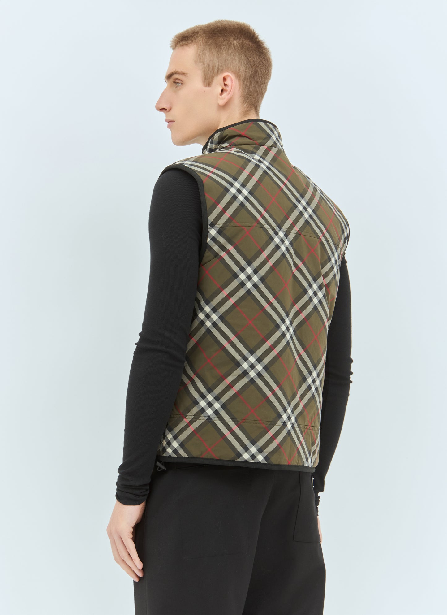 Burberry Men Check Padded Gilet BURBERRY