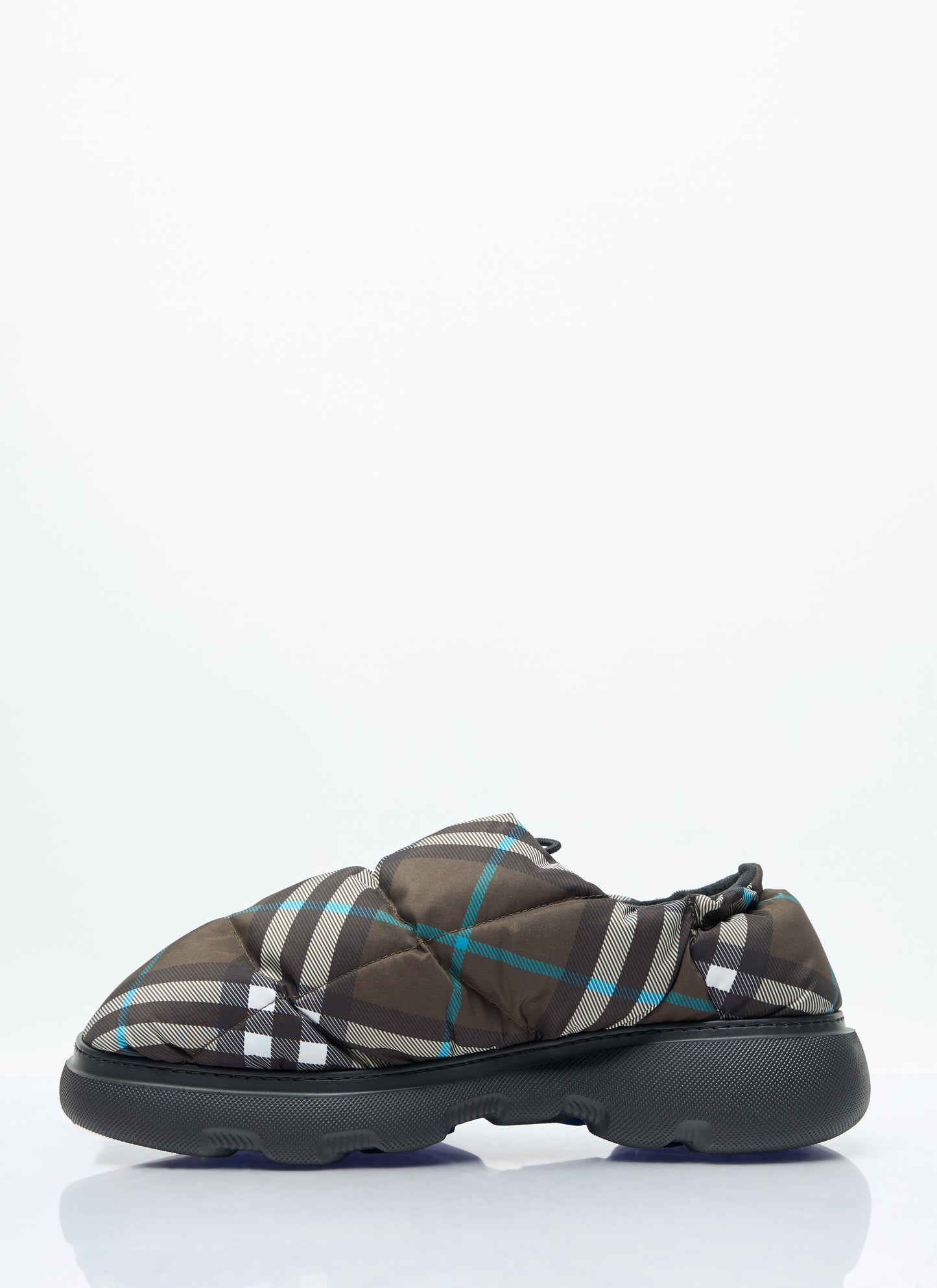 Burberry Men Check Nylon-Blend Pillow Mule BURBERRY