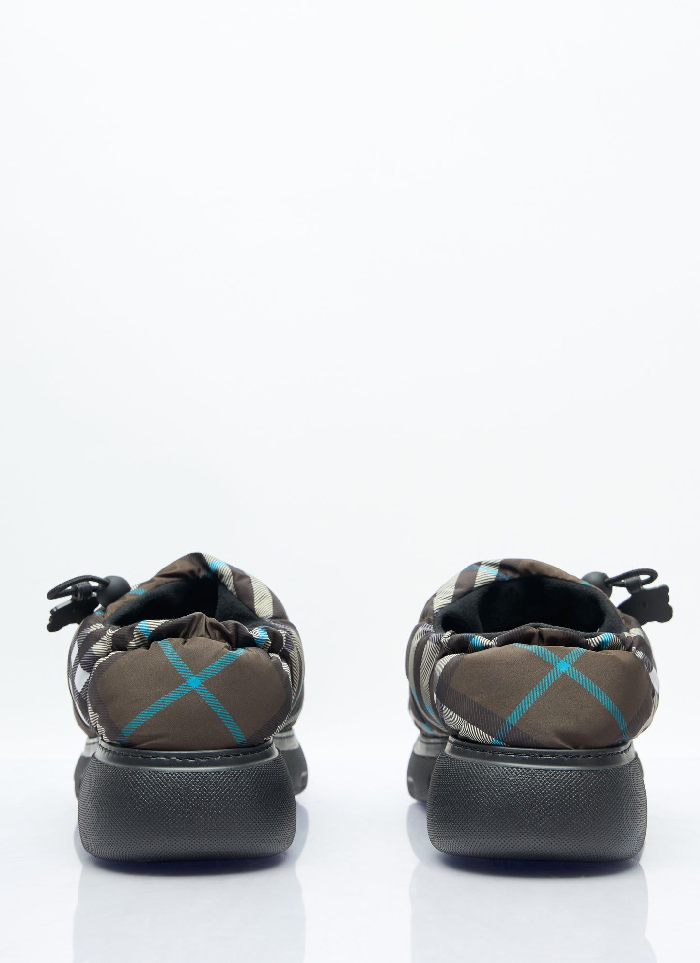 Burberry Men Check Nylon-Blend Pillow Mule BURBERRY