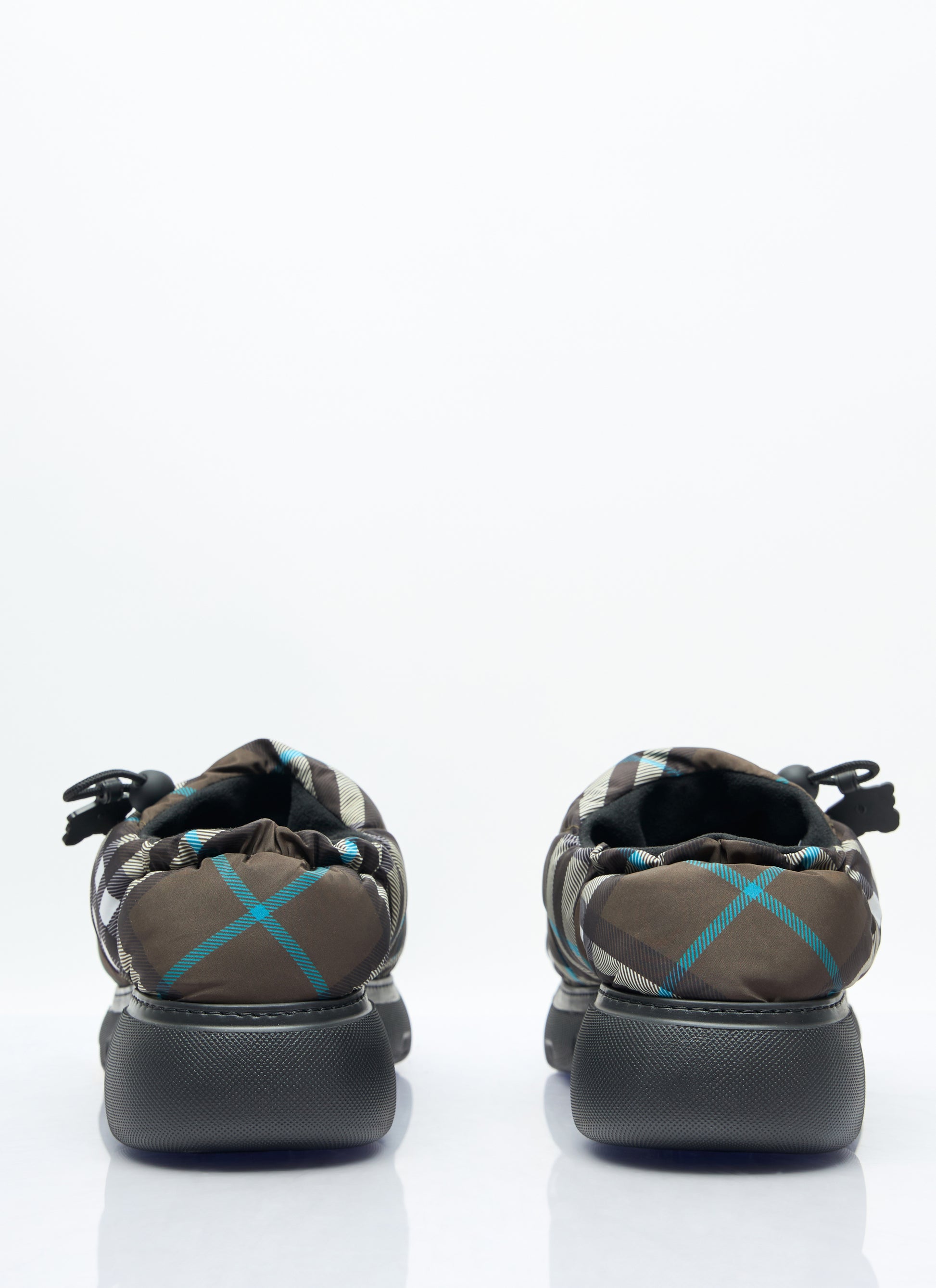 Burberry Men Check Nylon-Blend Pillow Mule BURBERRY