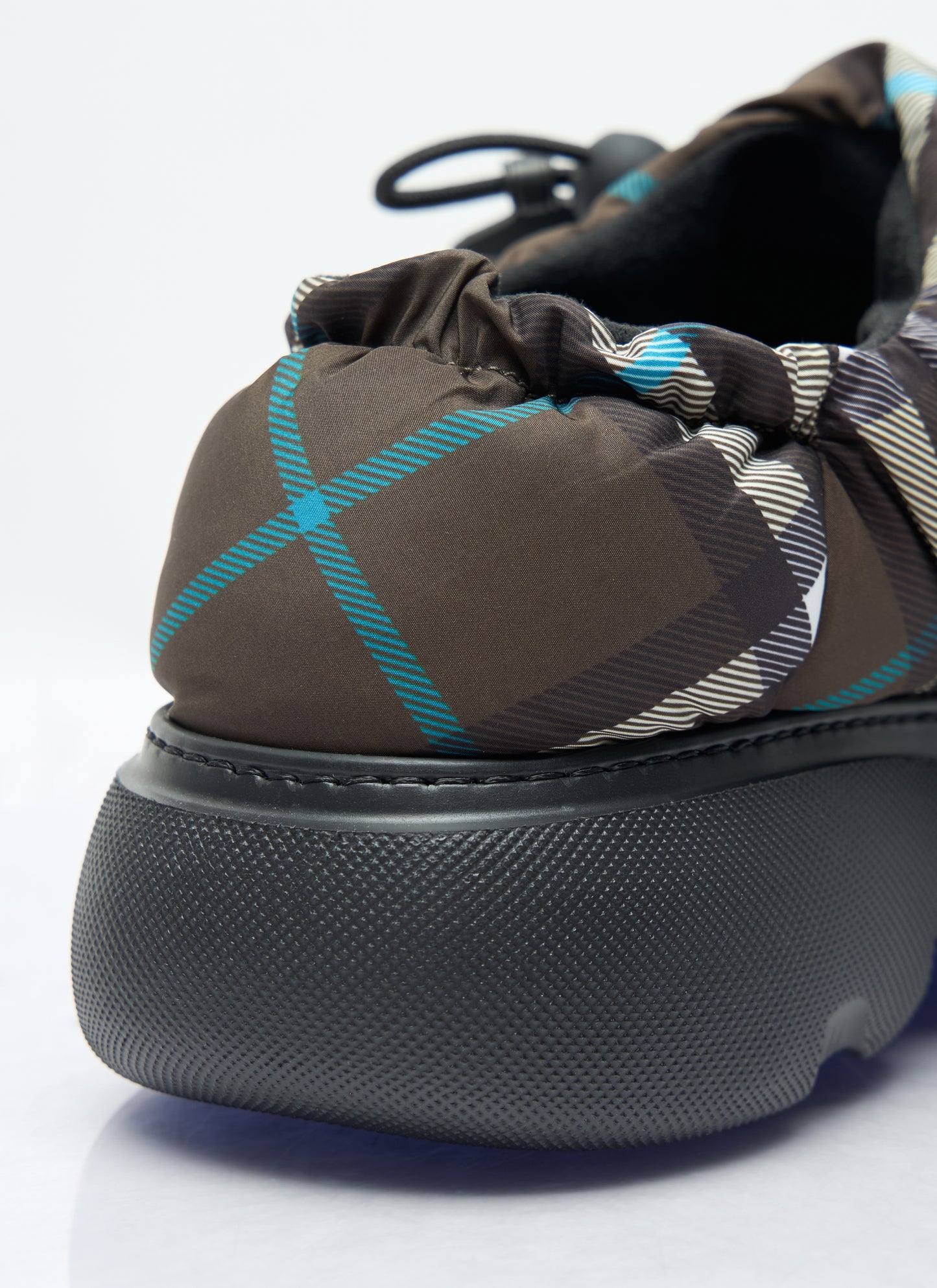 Burberry Men Check Nylon-Blend Pillow Mule BURBERRY