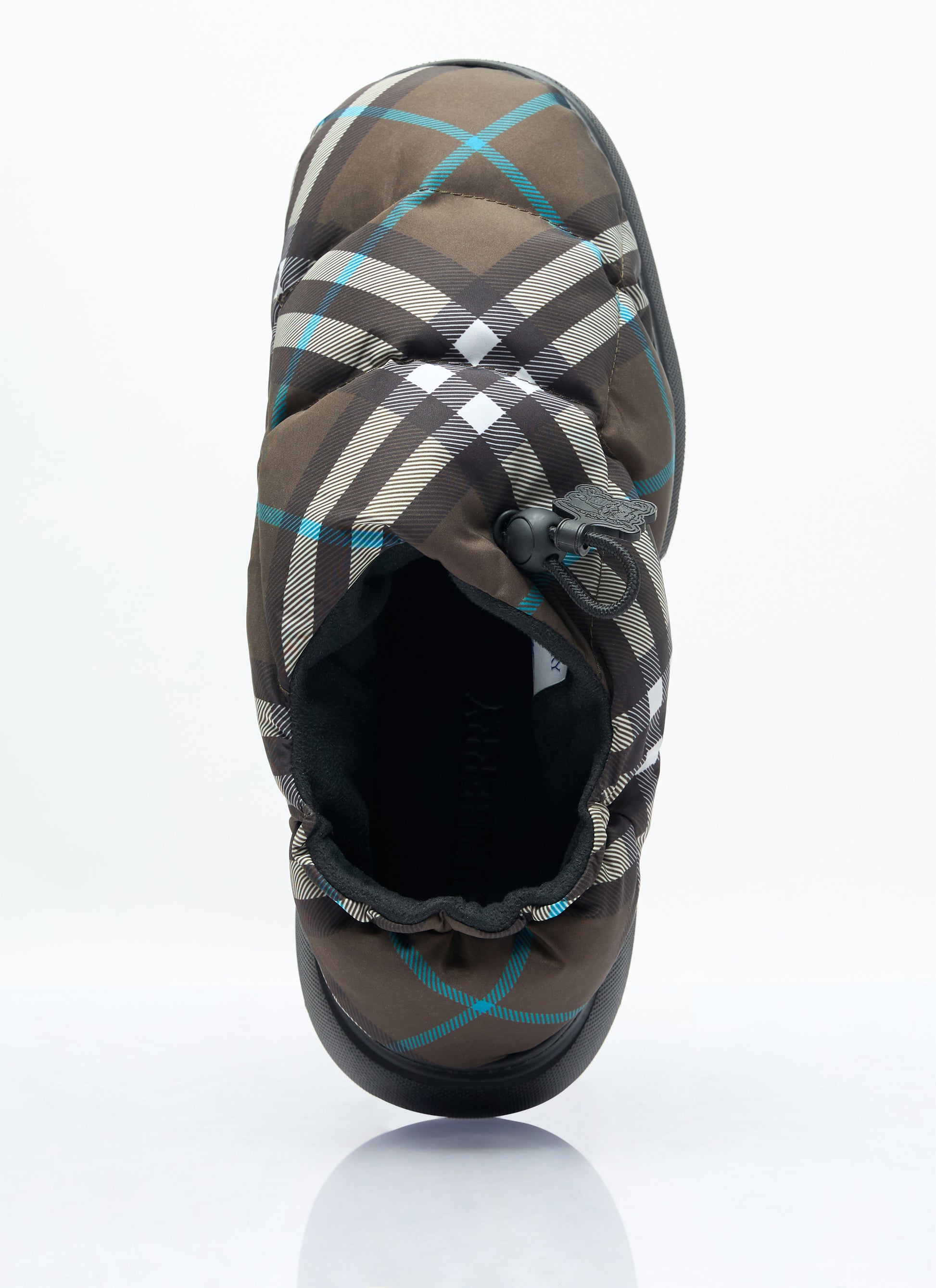Burberry Men Check Nylon-Blend Pillow Mule BURBERRY