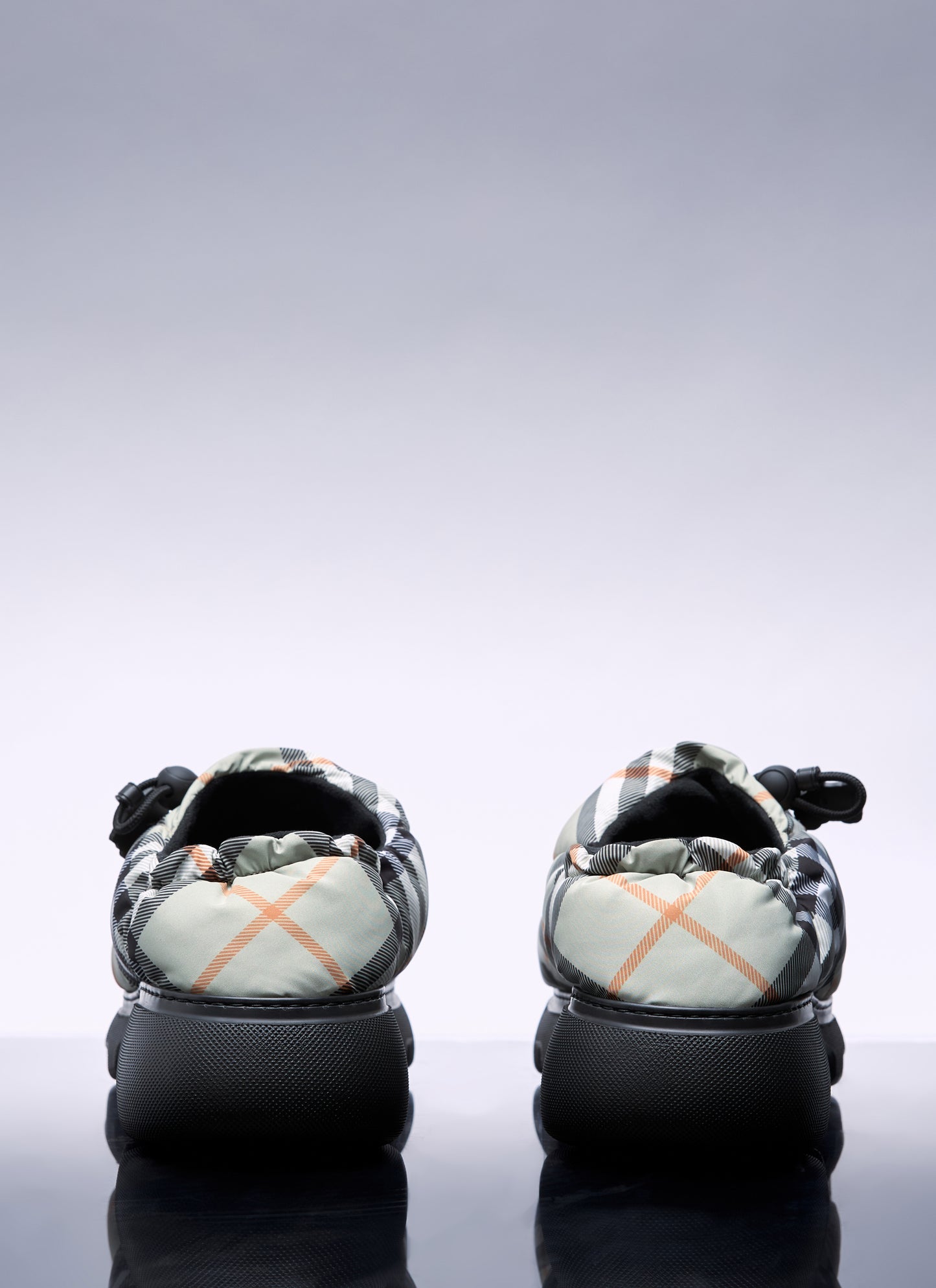 Burberry Men Check Nylon-Blend Pillow Mule BURBERRY