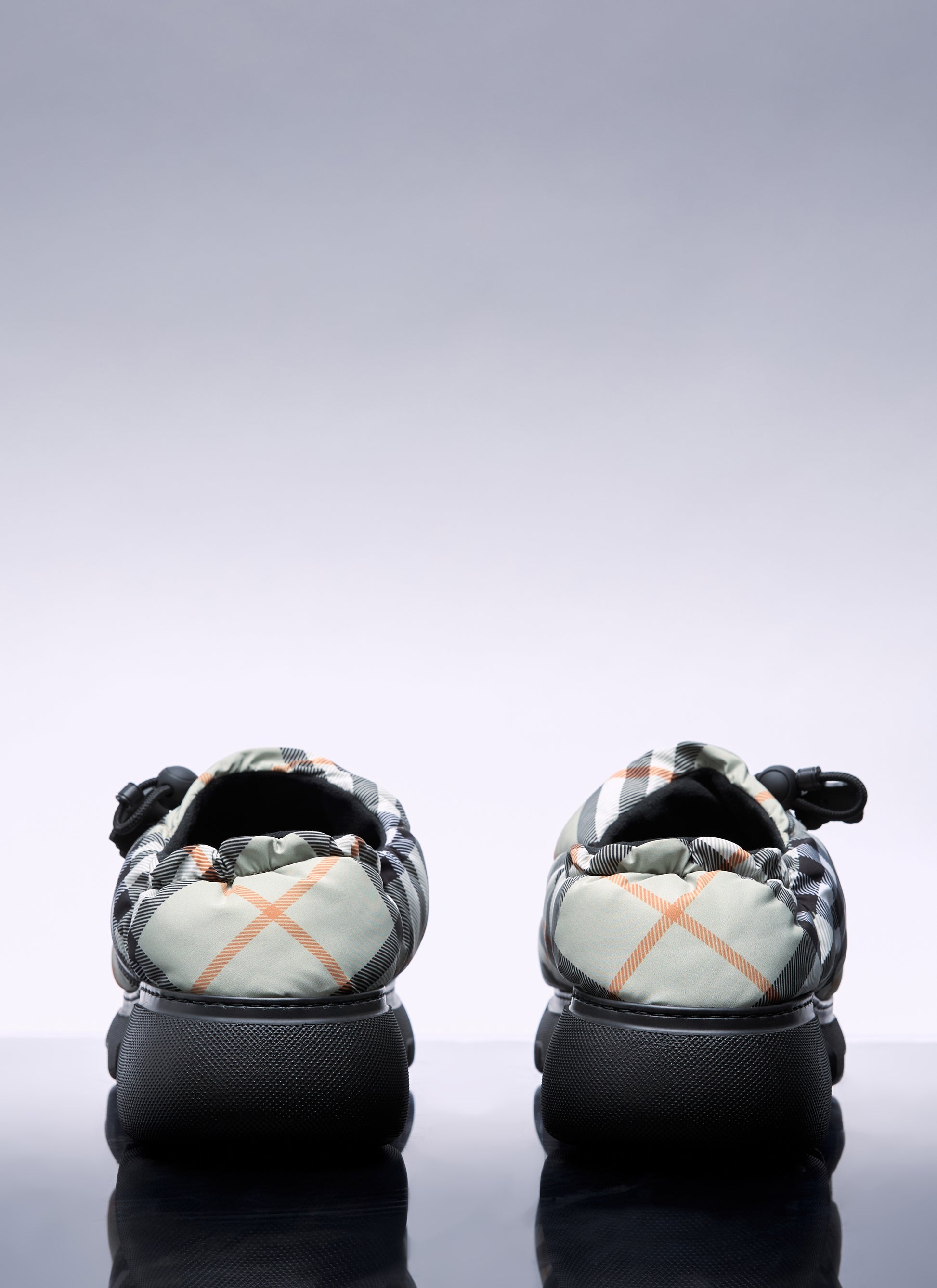 Burberry Men Check Nylon-Blend Pillow Mule BURBERRY