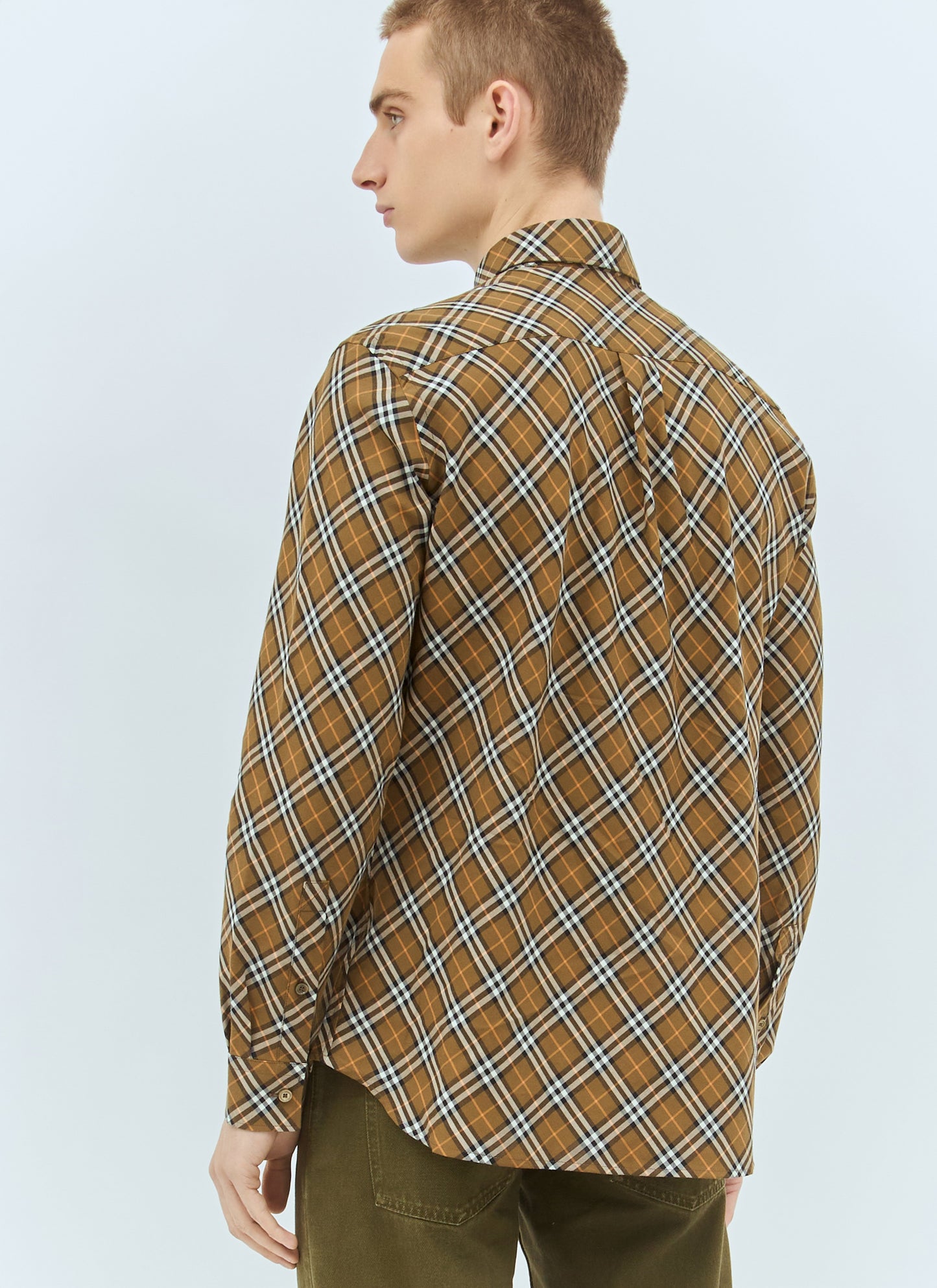 Burberry Men Check Cotton Shirt BURBERRY
