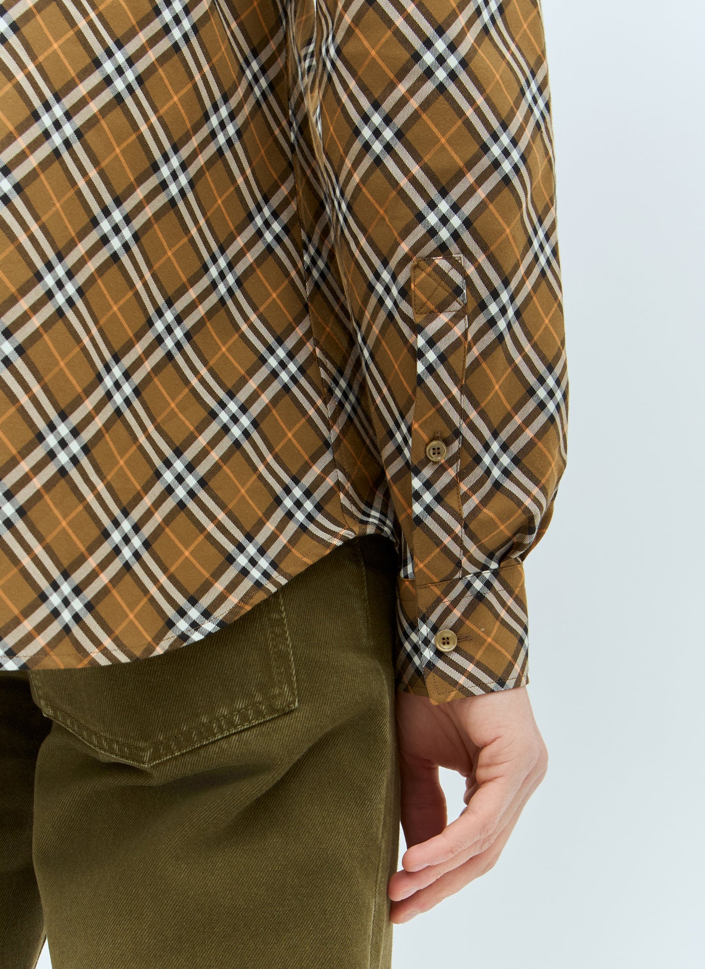 Burberry Men Check Cotton Shirt BURBERRY
