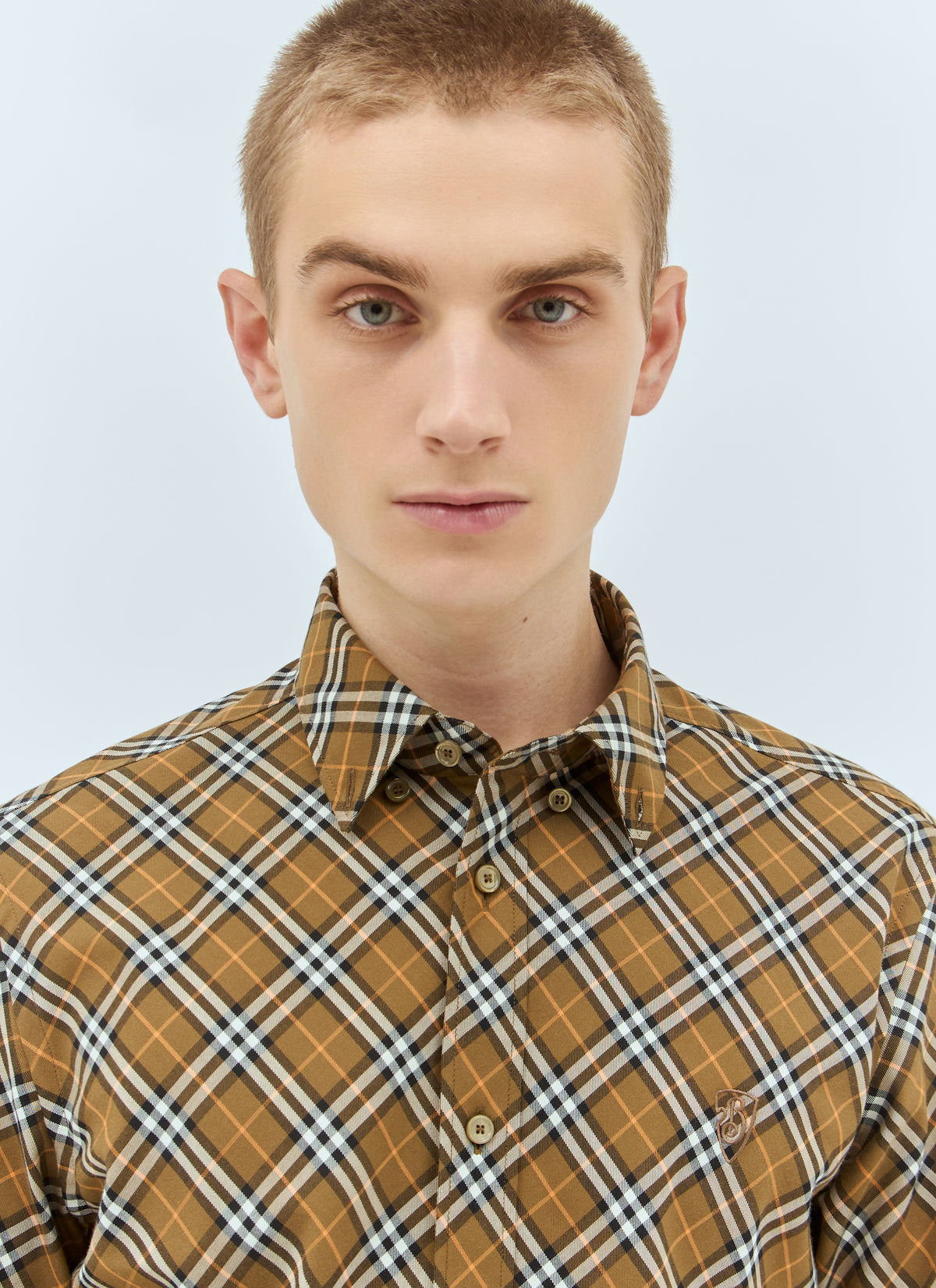 Burberry Men Check Cotton Shirt BURBERRY